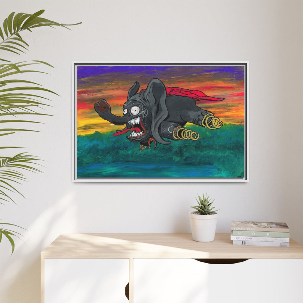 Dumbo Matte Framed Canvas — by Larry White