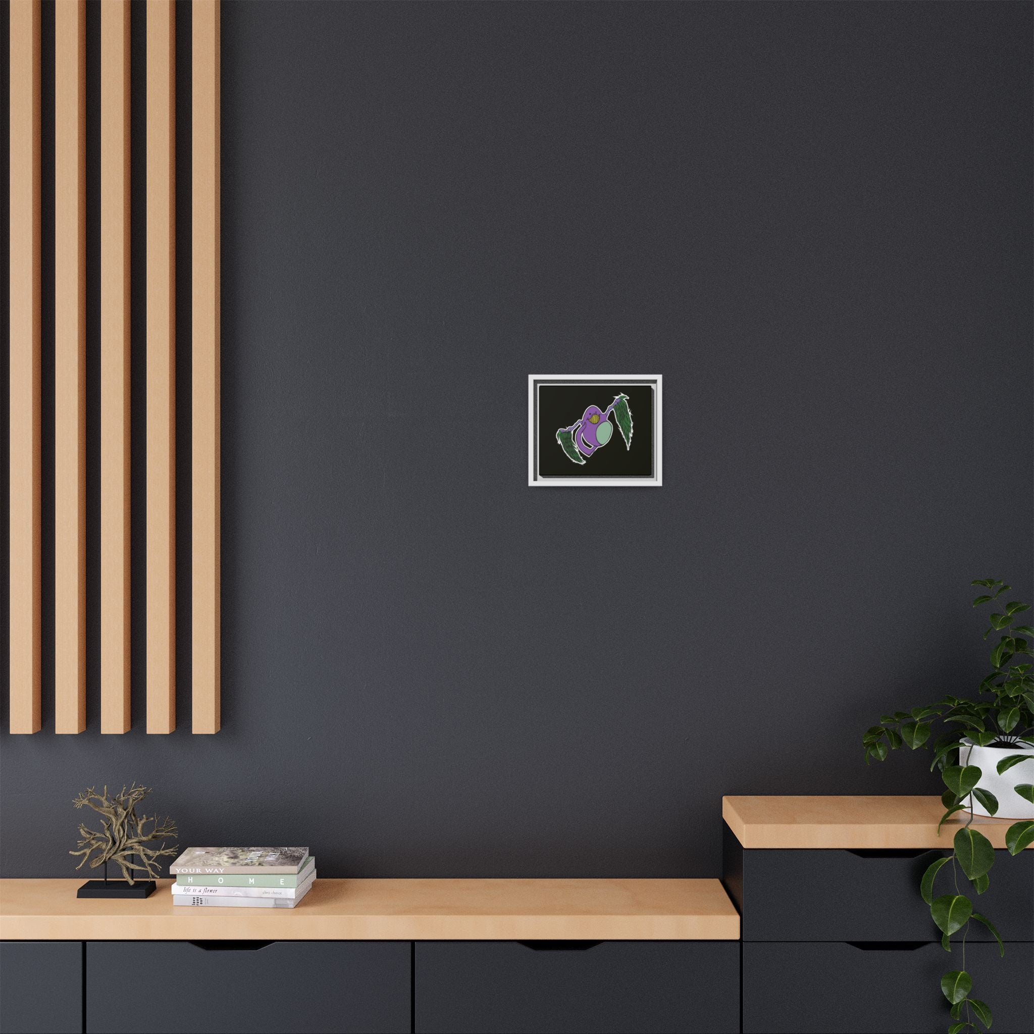 "Fly Guy" Framed Matte Canvas Art —By Larry White