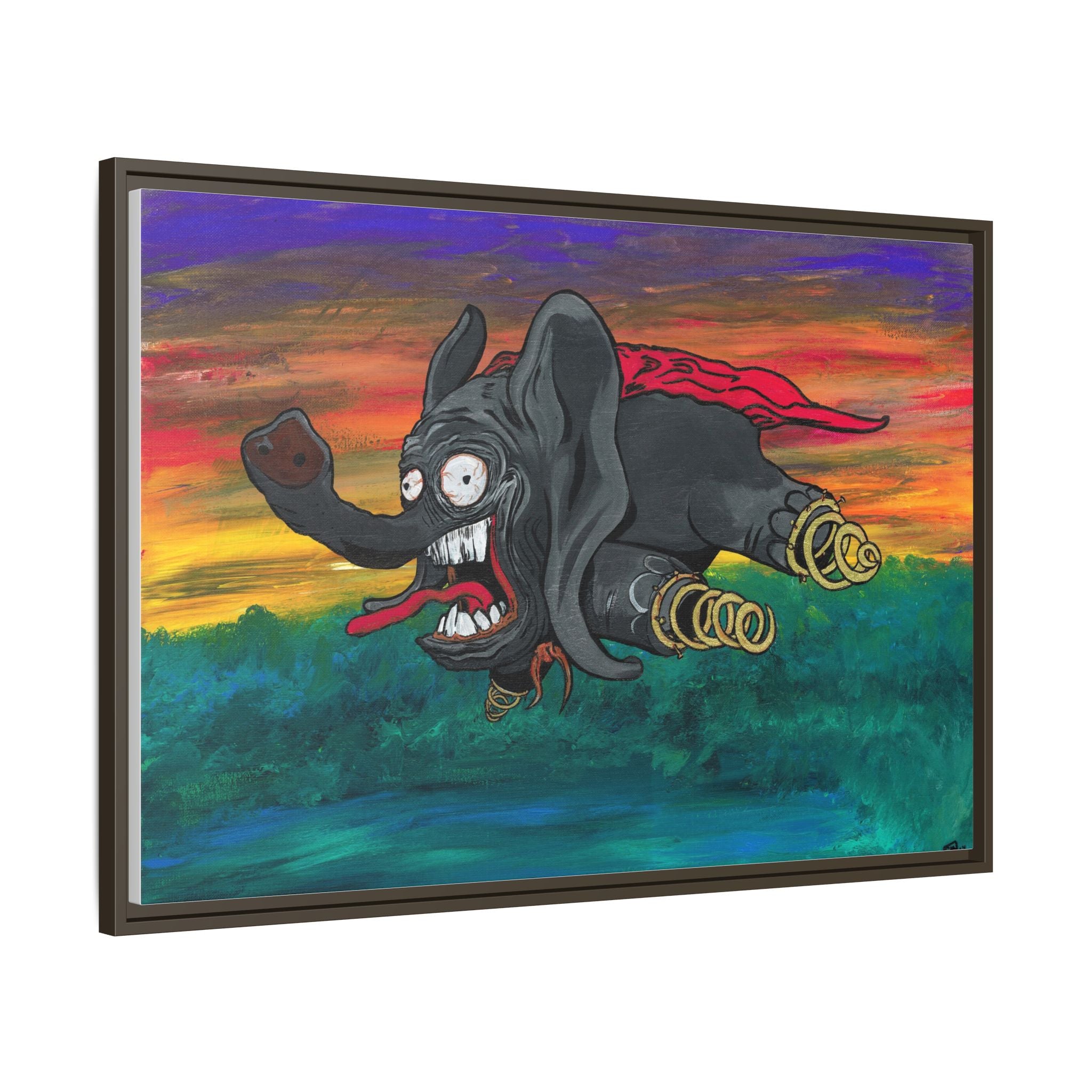 Dumbo Matte Framed Canvas — by Larry White