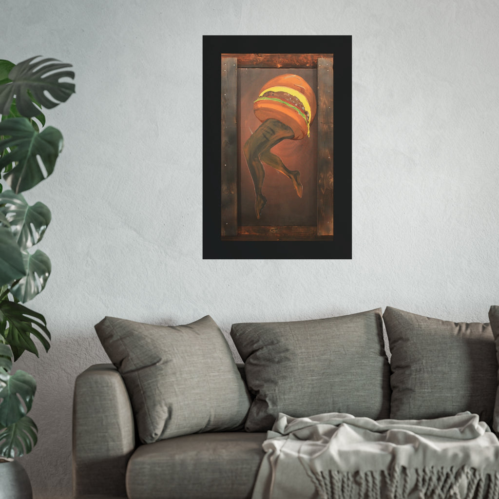 Burger Legs Fine Art Poster — "Burger Legs" Painting by Larry White
