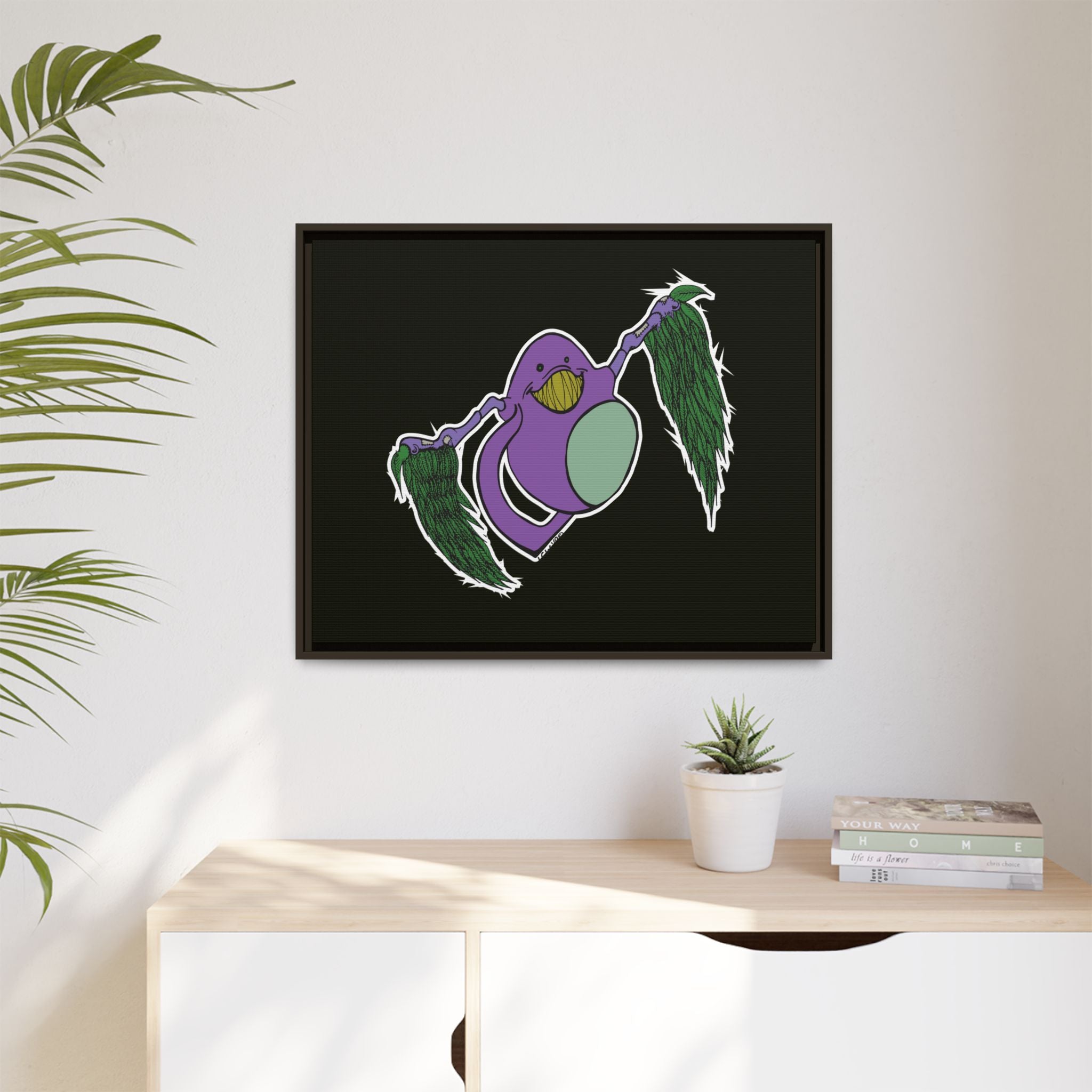 "Fly Guy" Framed Matte Canvas Art —By Larry White