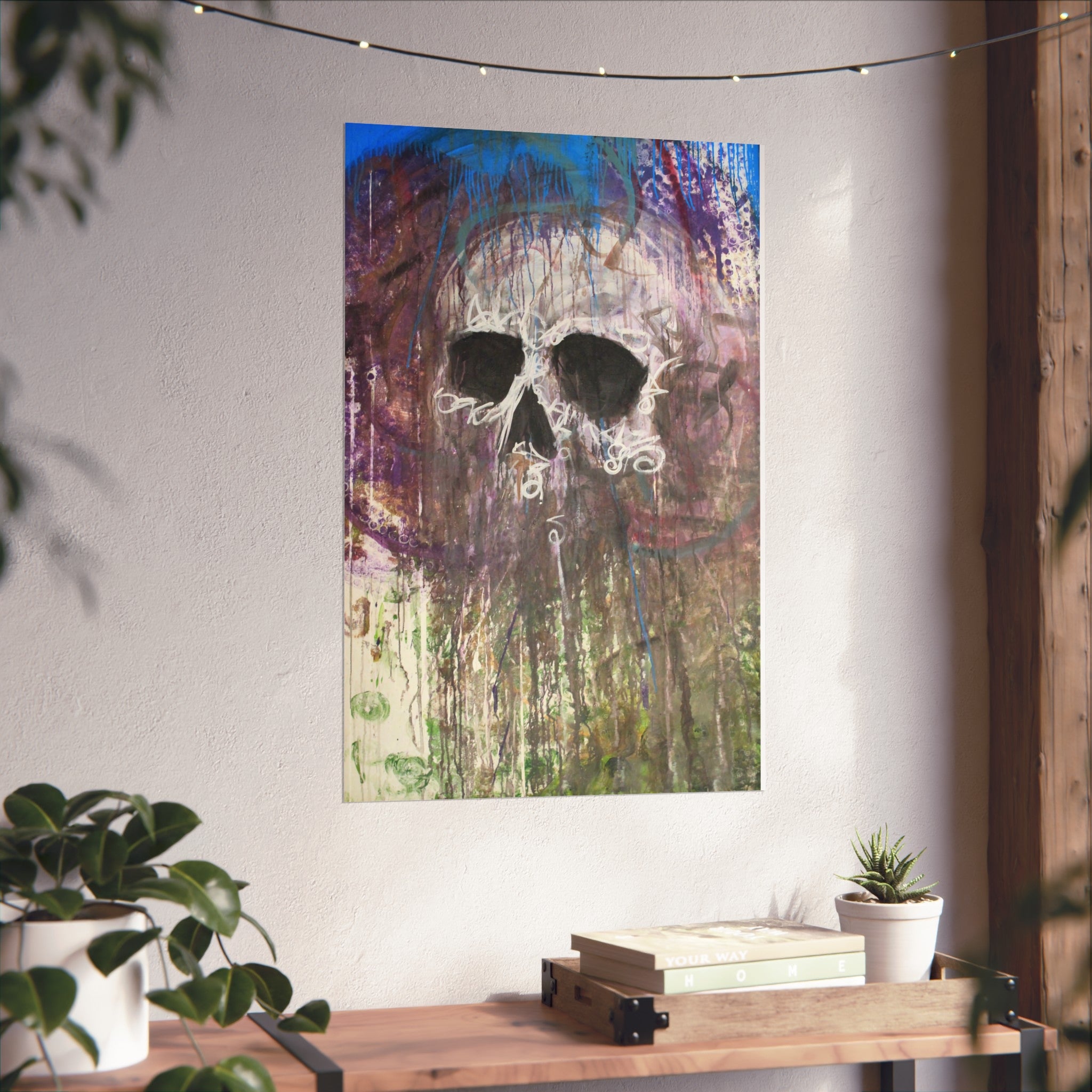Arctic Skull Fine Art Poster — "Arctic" by Larry White (Mixed Media)