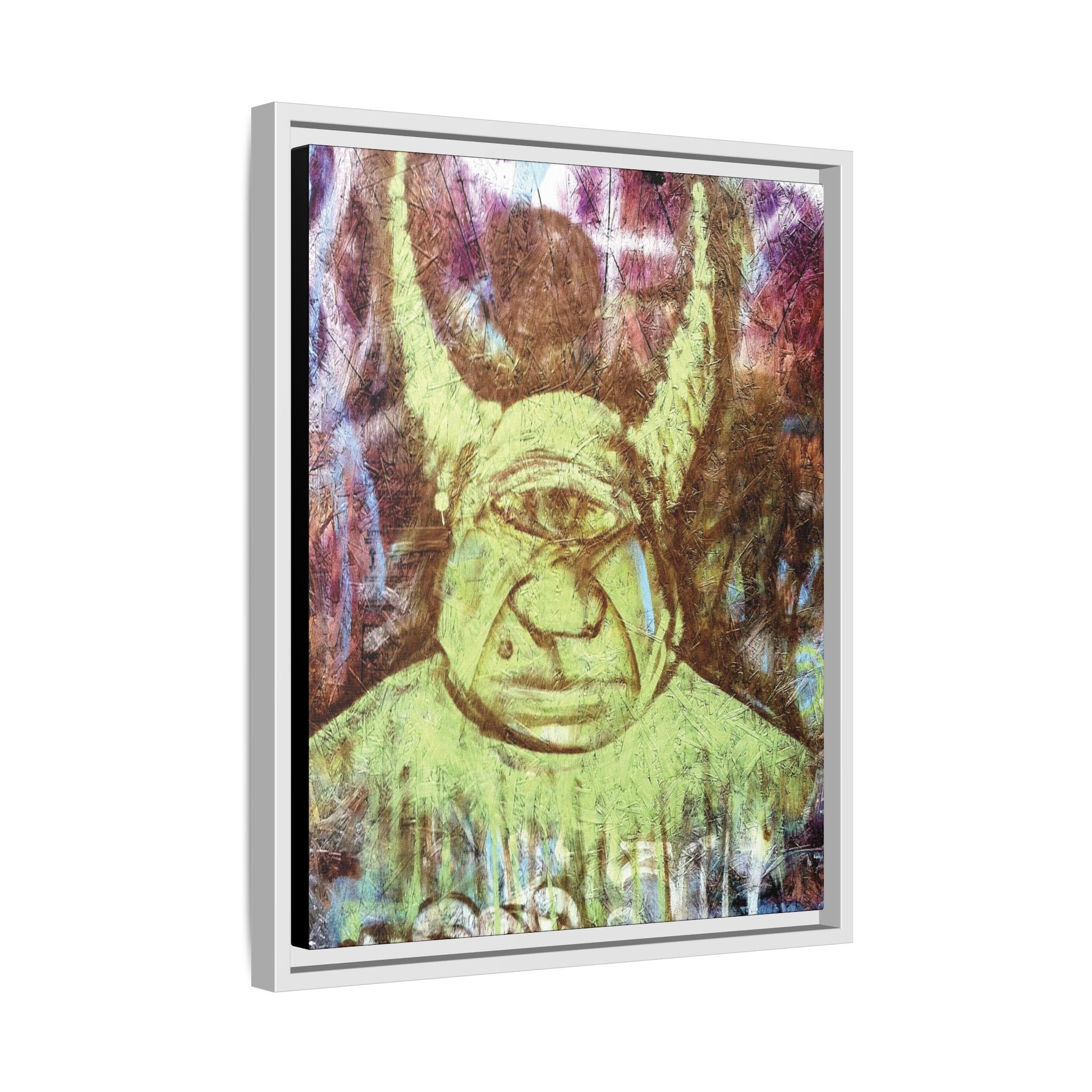 Cyclops Viking Art Print canvas print by Larry White