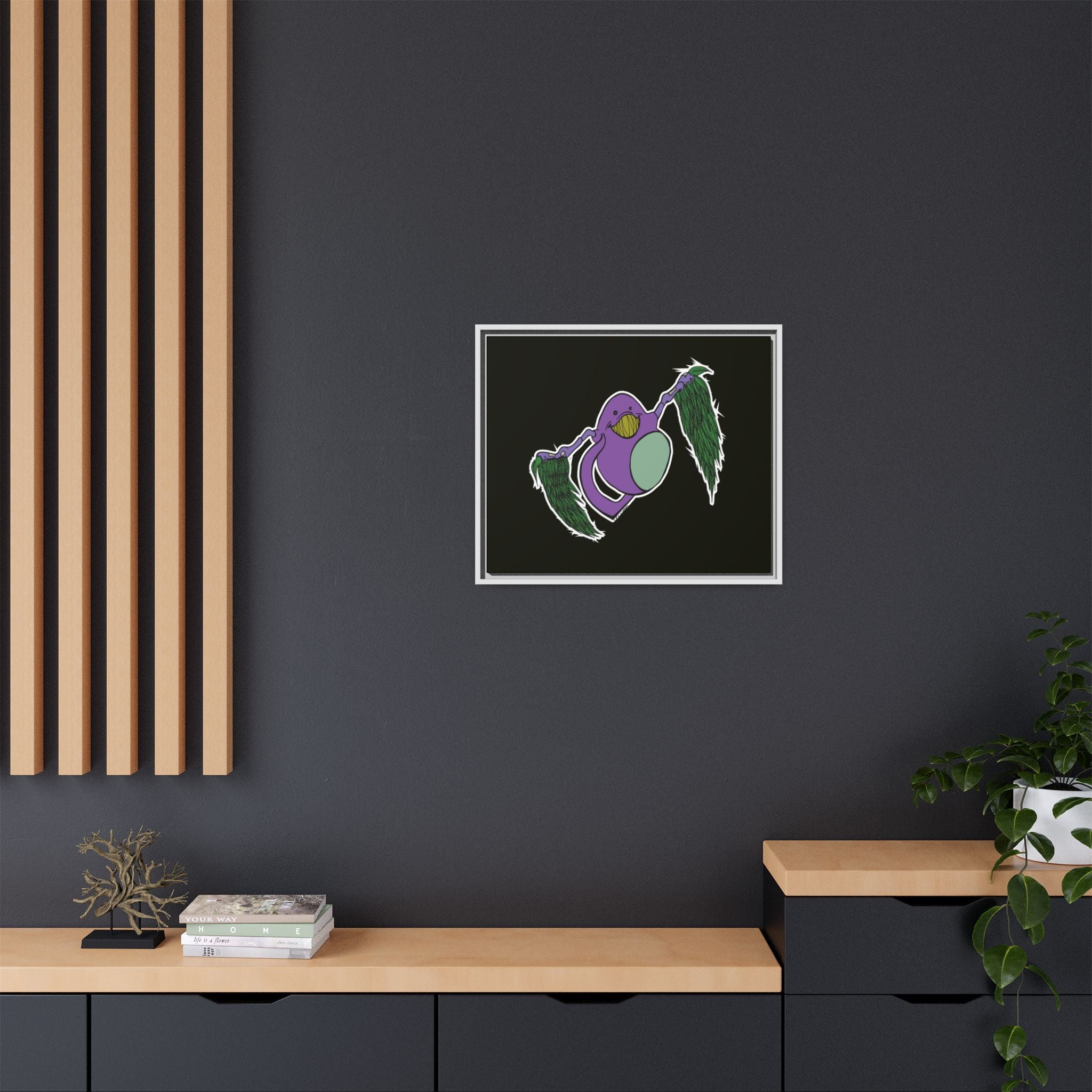 "Fly Guy" Framed Matte Canvas Art —By Larry White