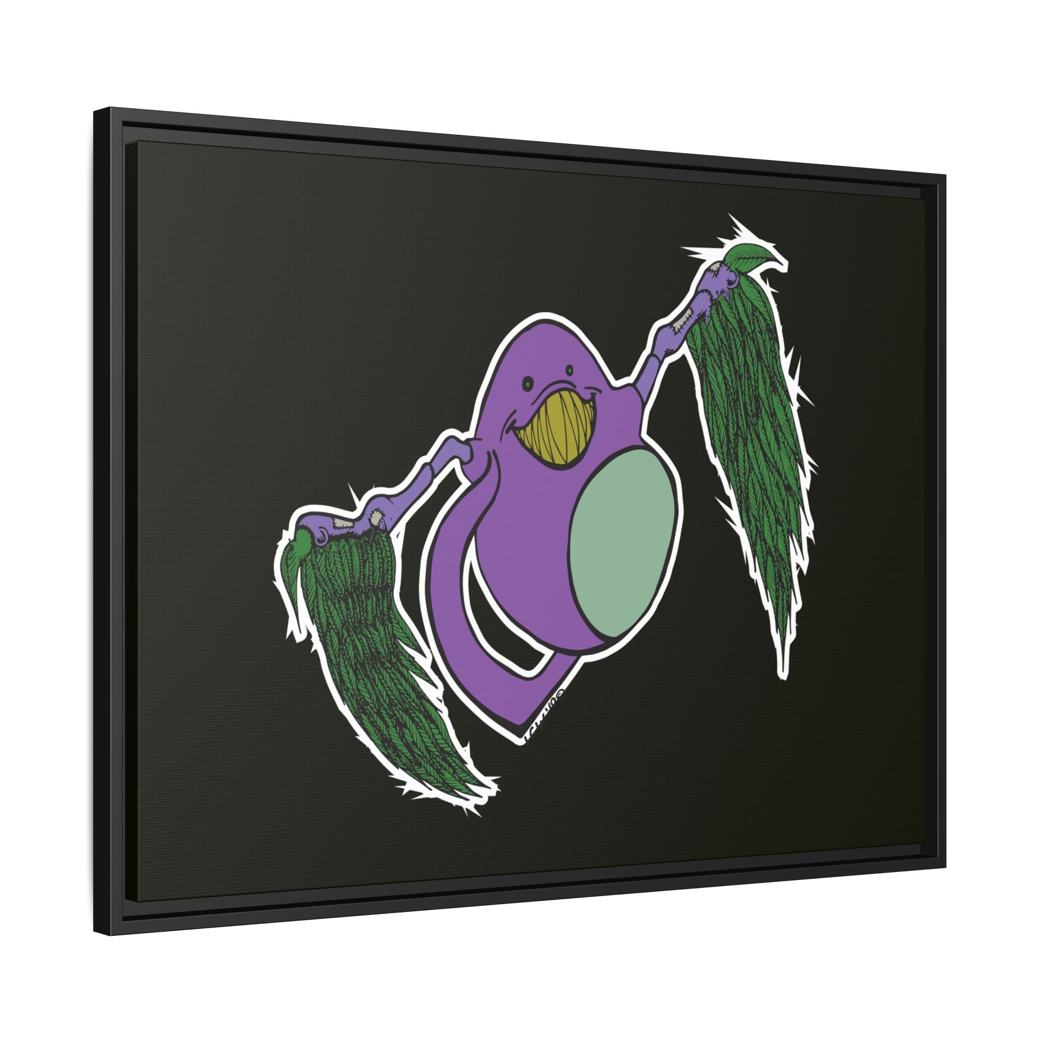"Fly Guy" Framed Matte Canvas Art —By Larry White