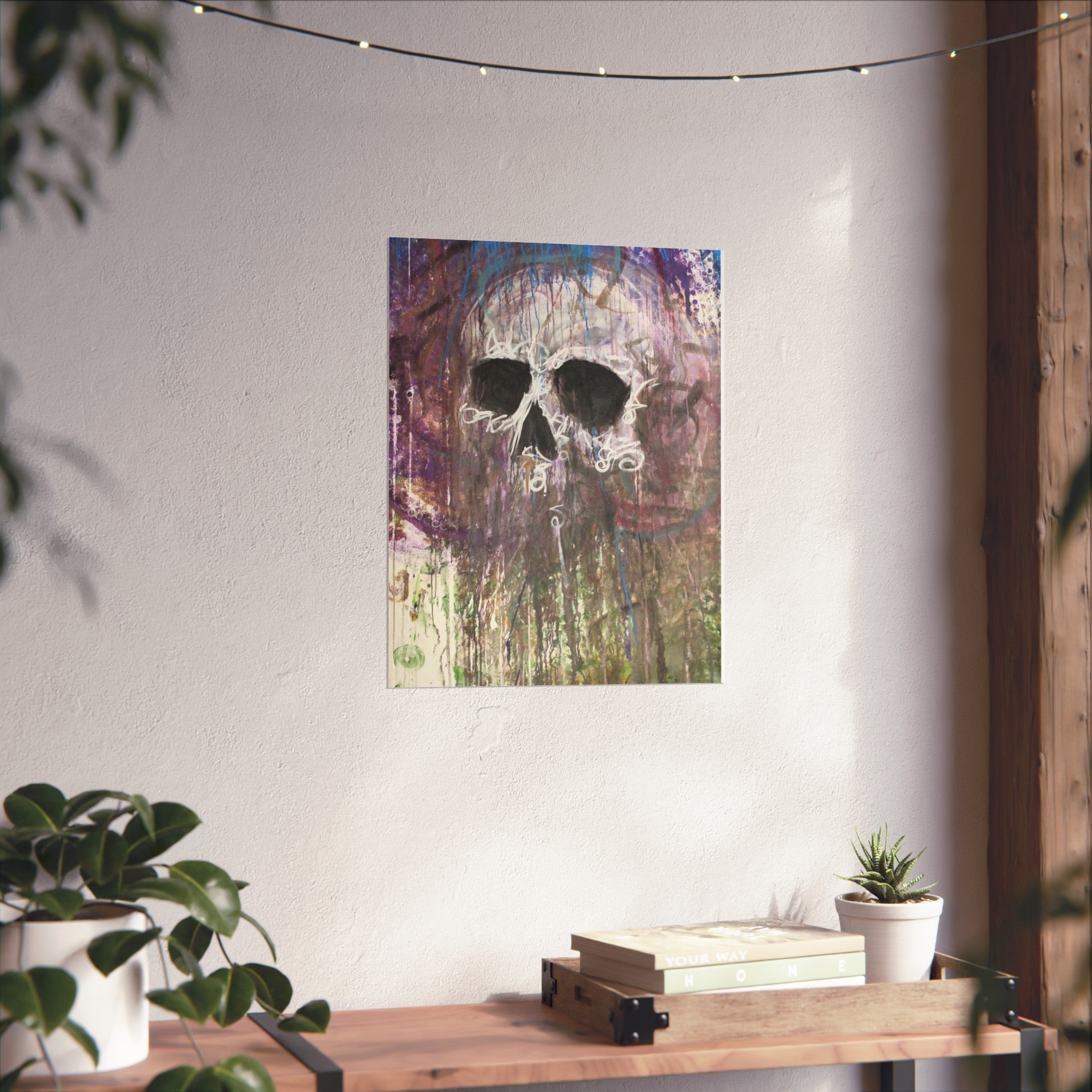 Arctic Skull Fine Art Poster — "Arctic" by Larry White (Mixed Media)