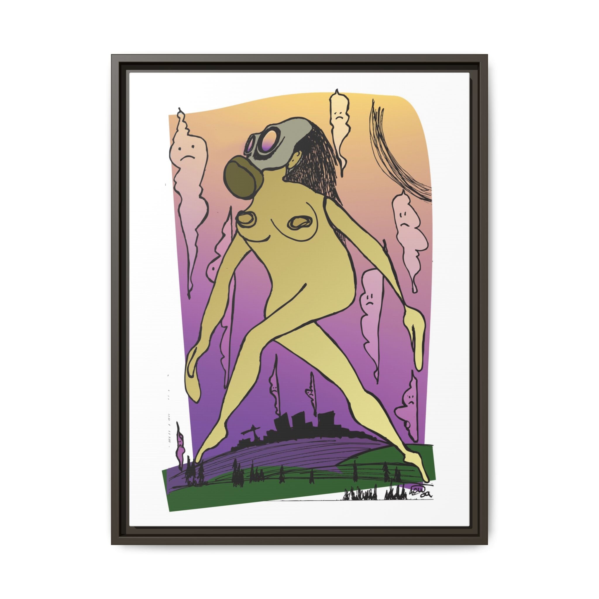 "Mother Nature"  Framed Canvas Print By Larry White