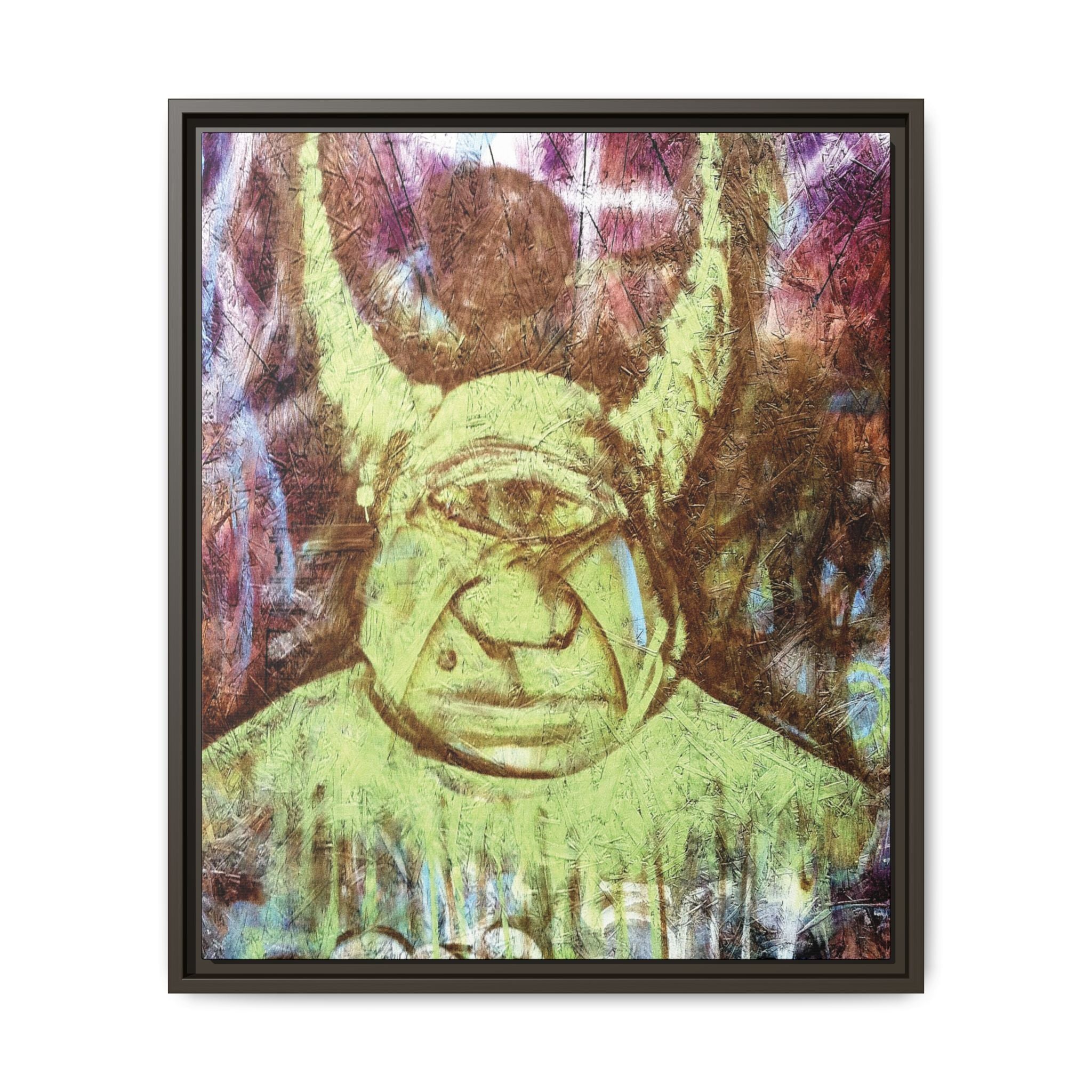 Cyclops Viking Art Print canvas print by Larry White