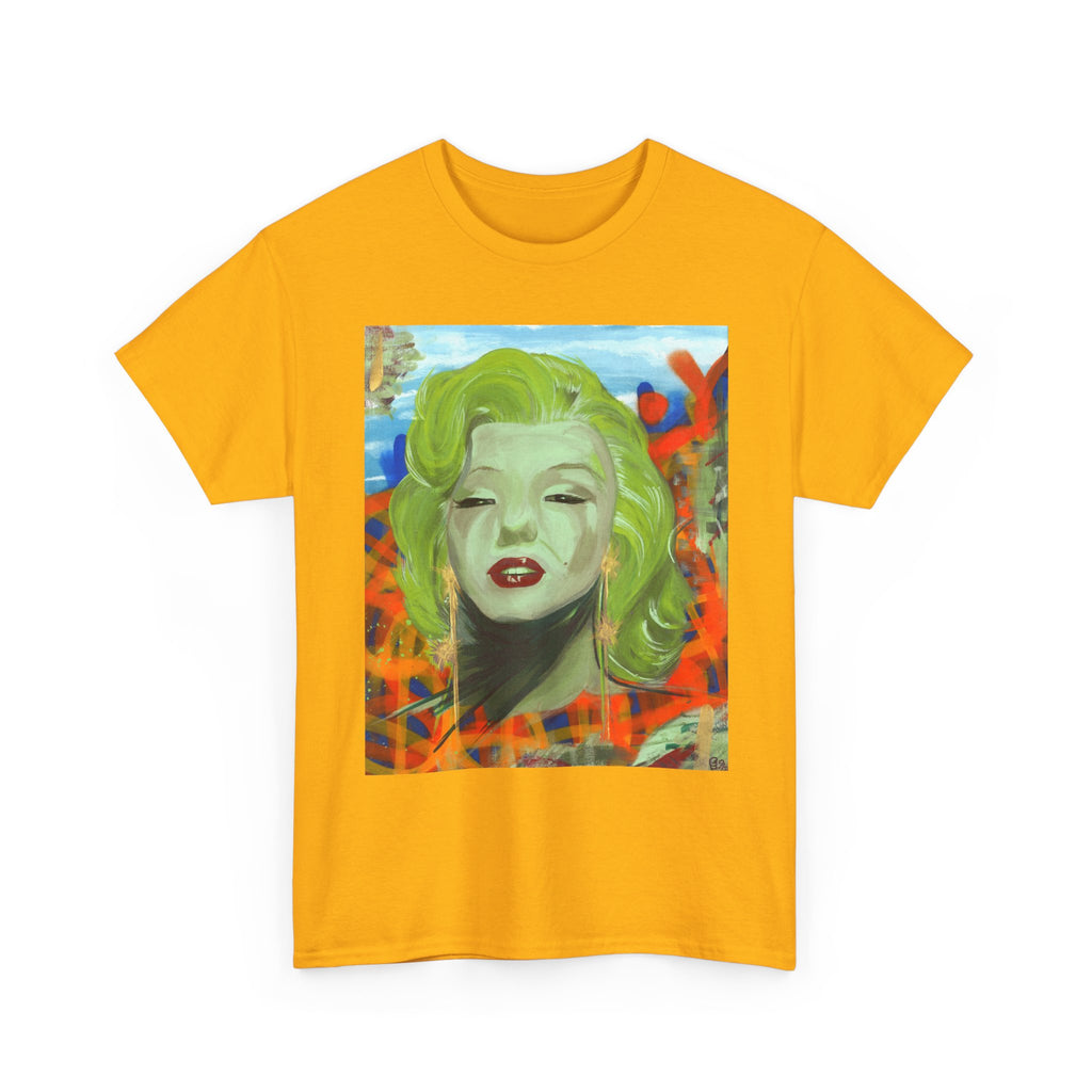 "Girls best friend" Marilyn Pop Art T-Shirt by Larry White