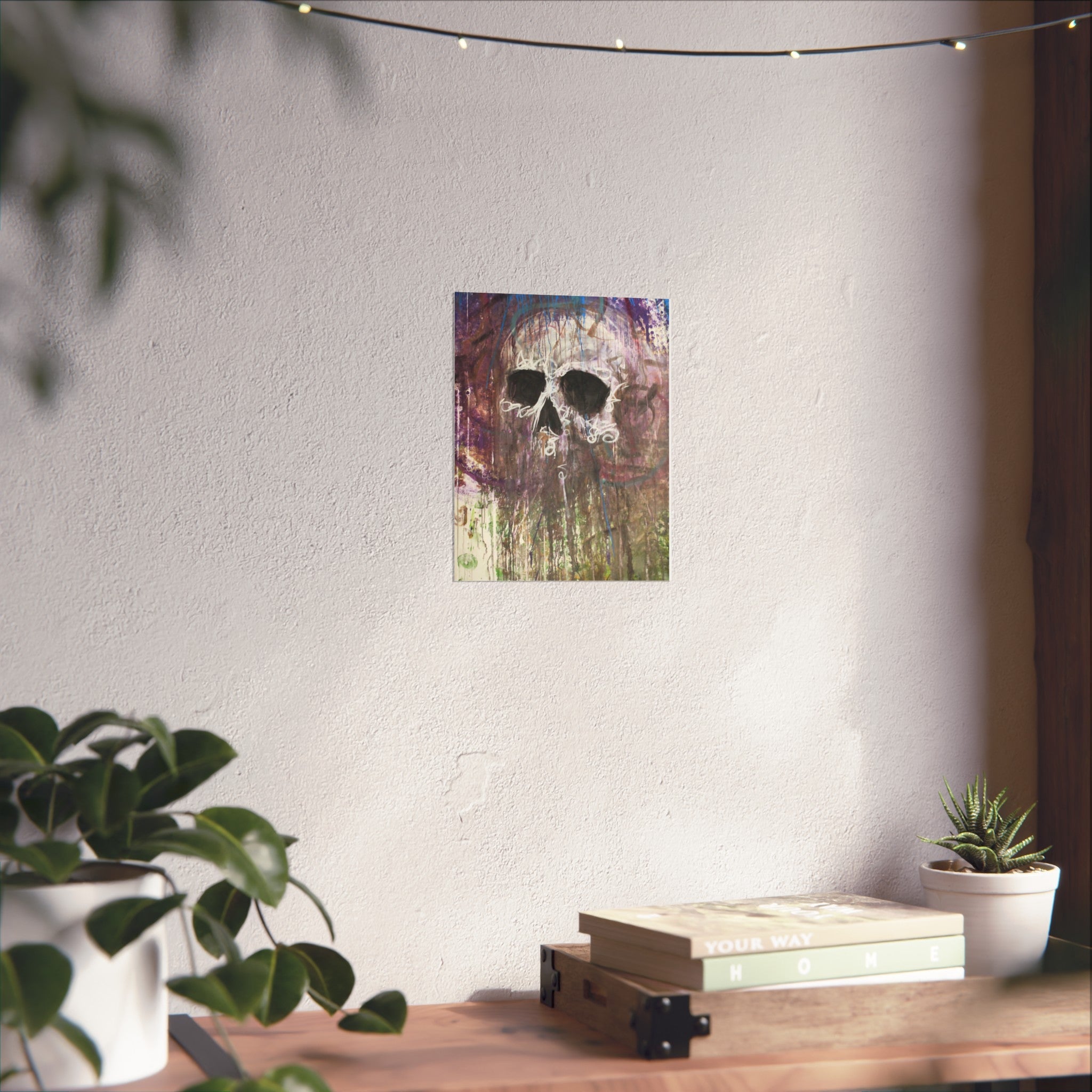 Arctic Skull Fine Art Poster — "Arctic" by Larry White (Mixed Media)