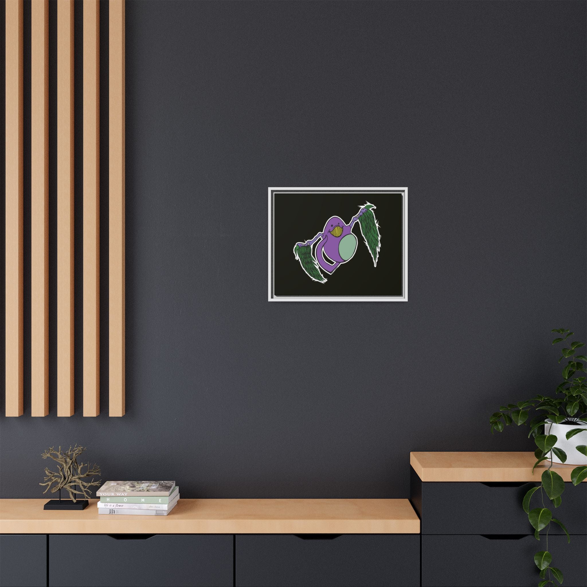 "Fly Guy" Framed Matte Canvas Art —By Larry White