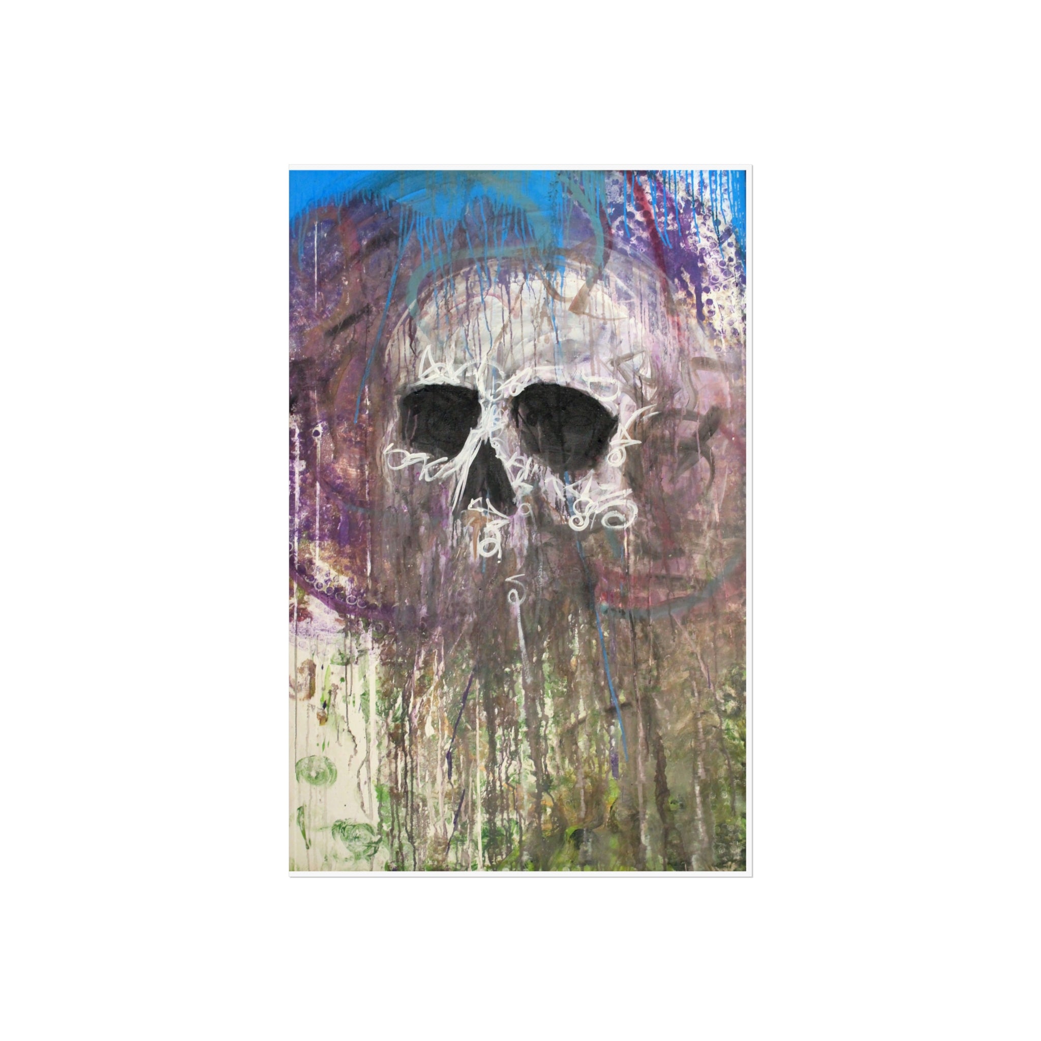 Arctic Skull Fine Art Poster — "Arctic" by Larry White (Mixed Media)