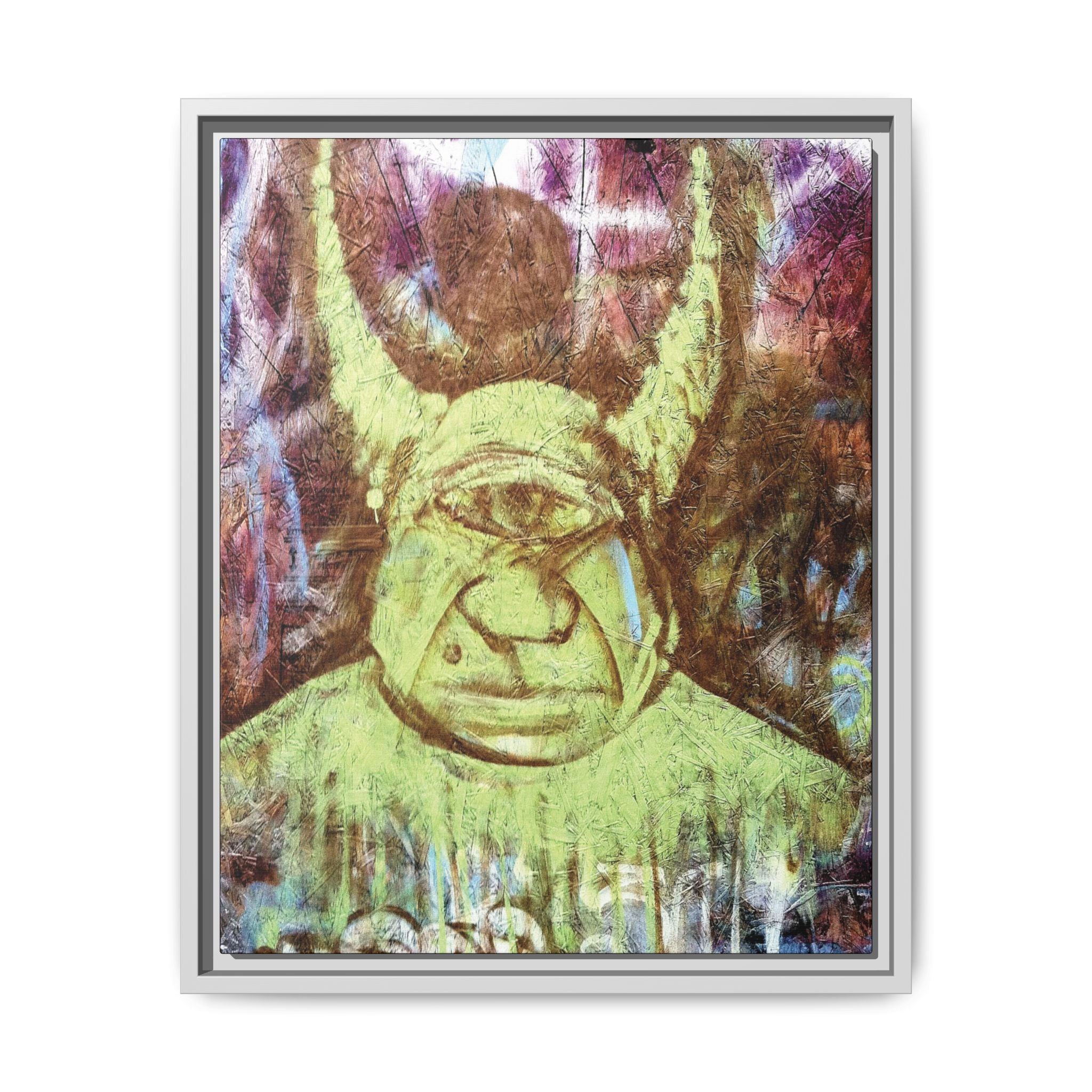 Cyclops Viking Art Print canvas print by Larry White