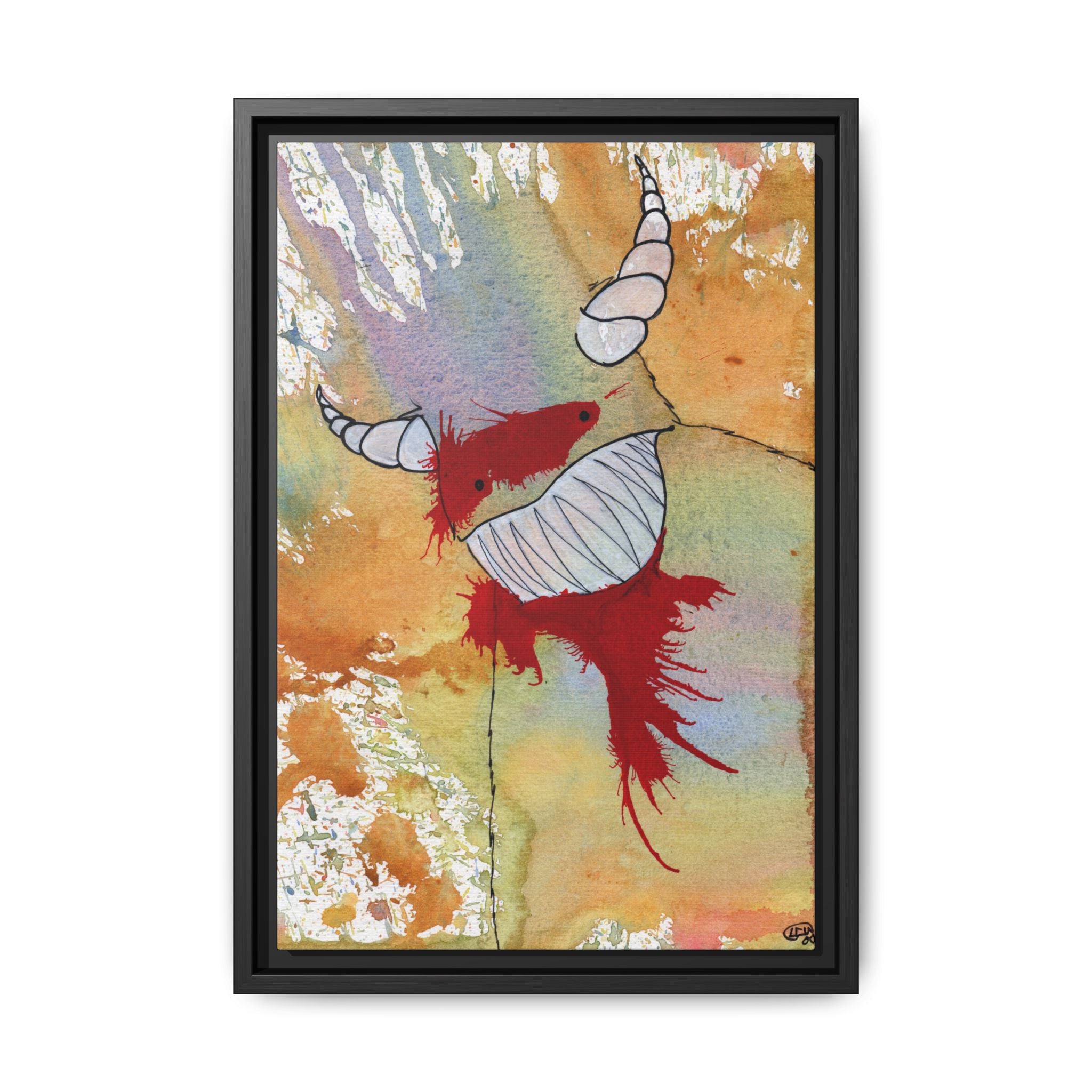 M is for Monster Canvas Print — By Larry White