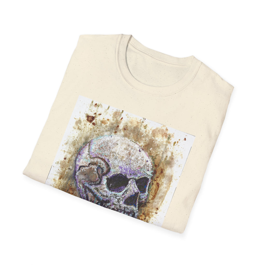 Framed Matte Canvas — "Albums" Skull Art by Larry White