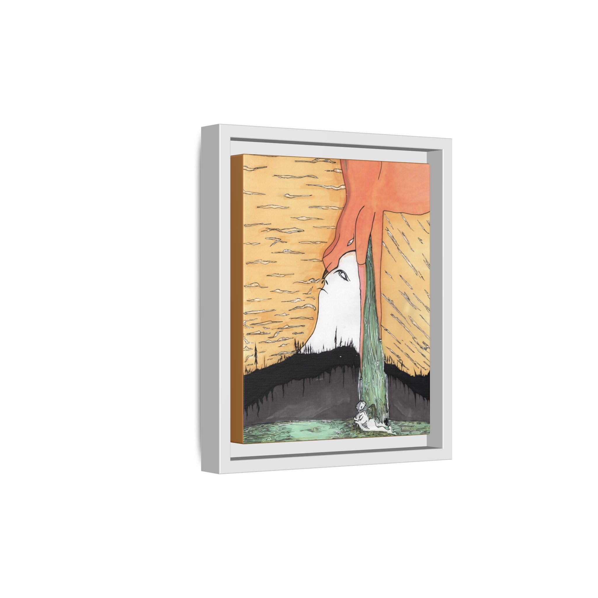 Surreal Sunrise Matte Canvas Print By Larry White