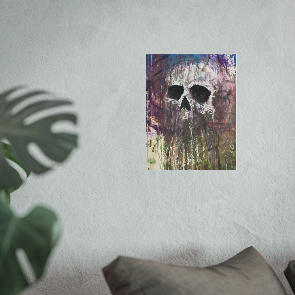 Arctic Skull Fine Art Poster — "Arctic" by Larry White (Mixed Media)