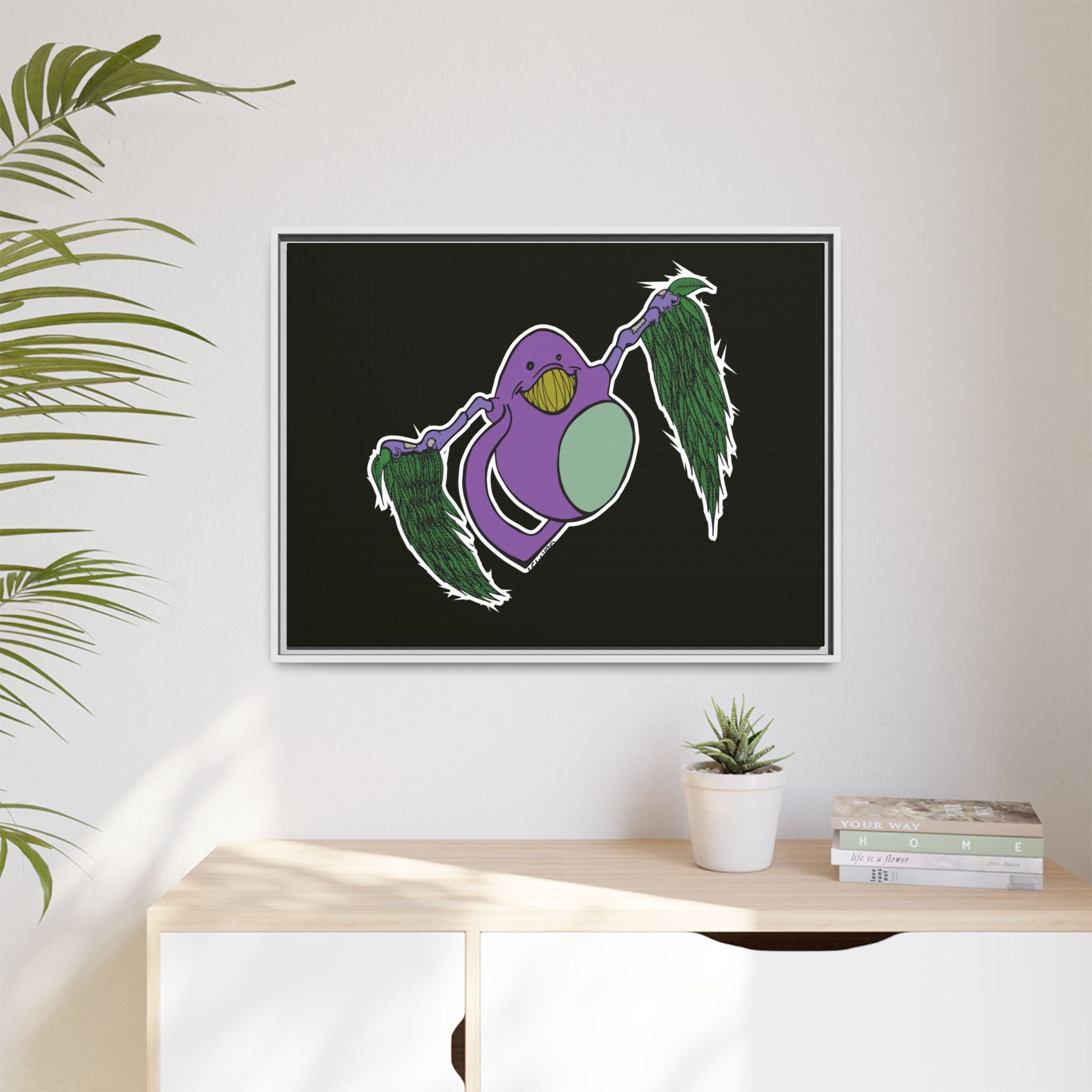 "Fly Guy" Framed Matte Canvas Art —By Larry White