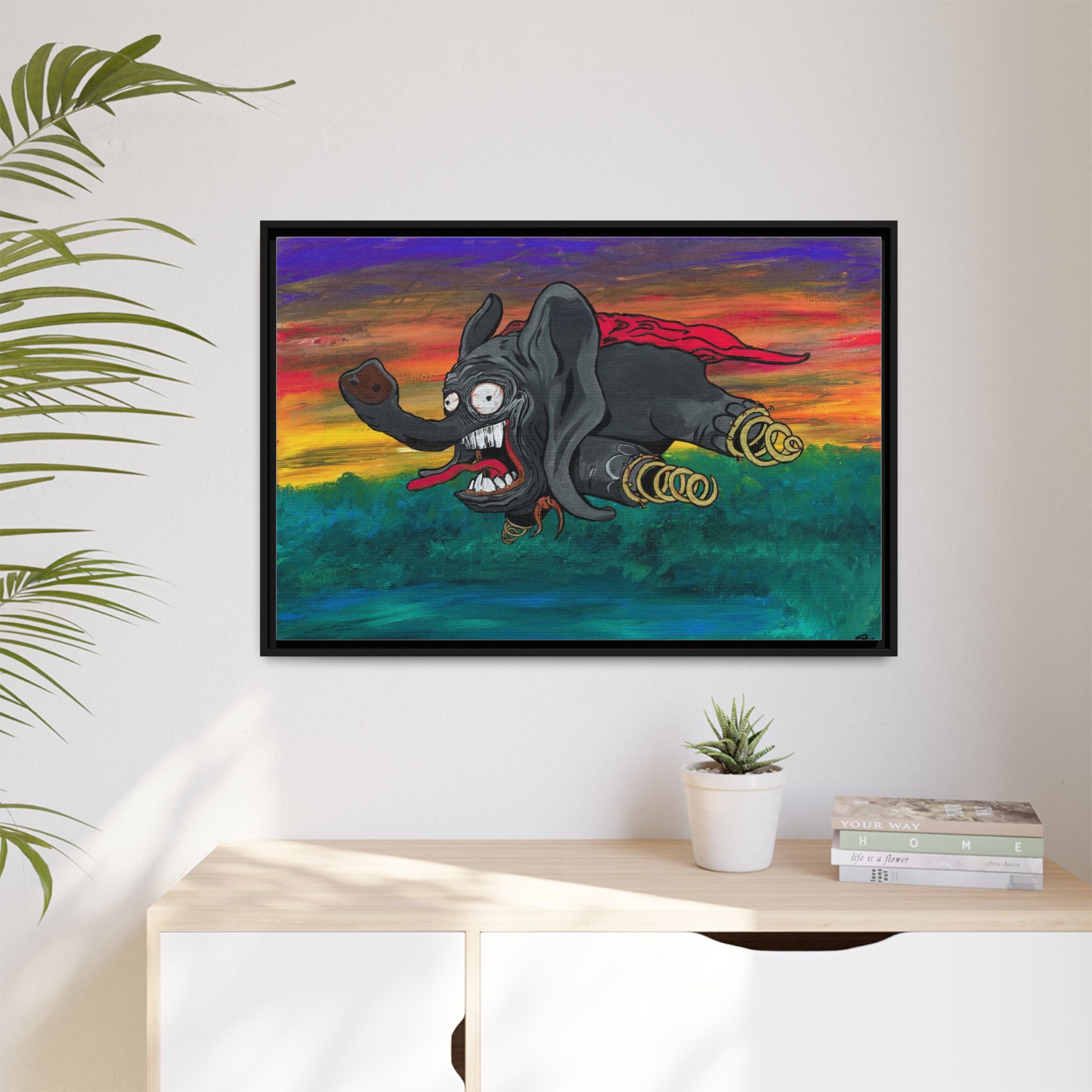 Dumbo Matte Framed Canvas — by Larry White