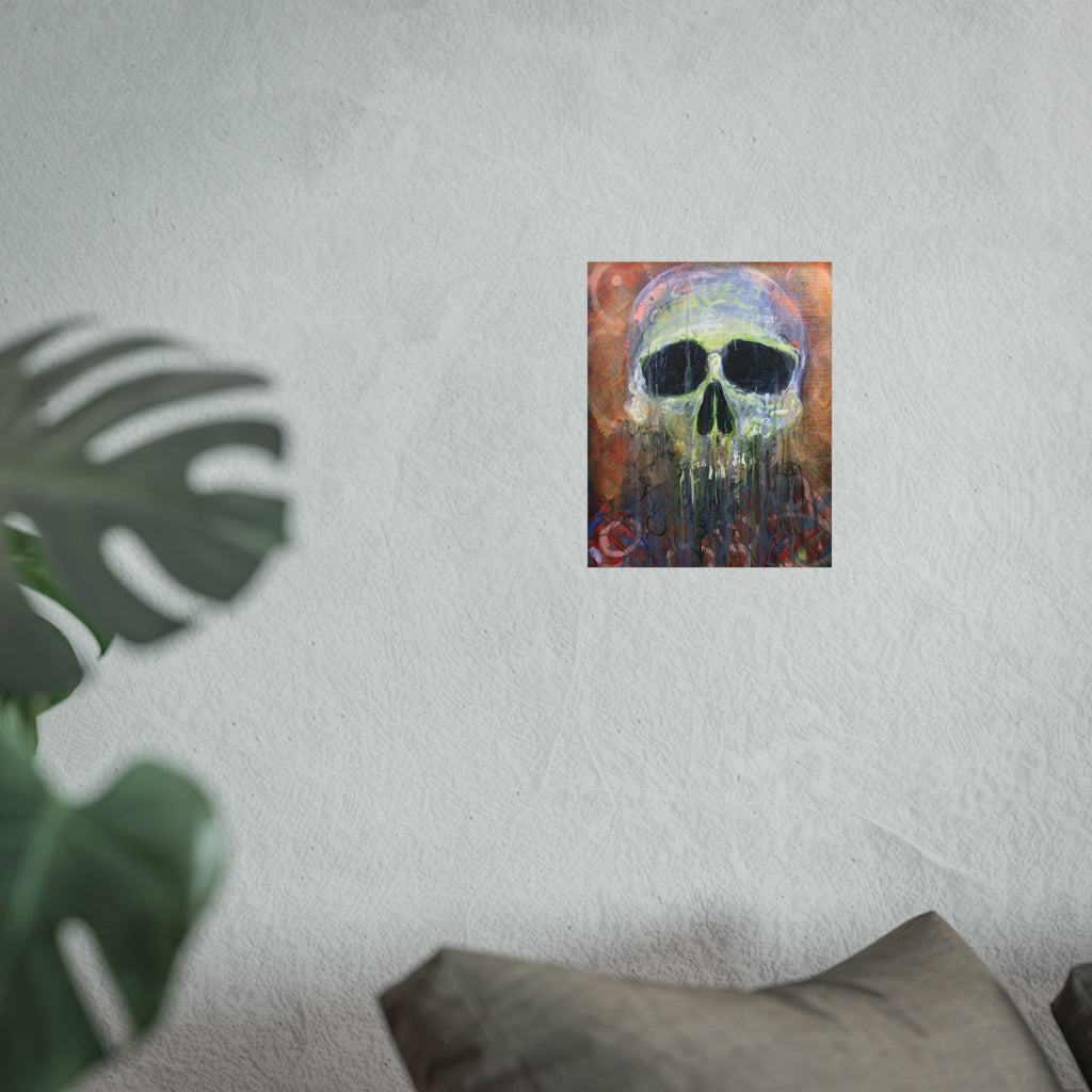 Fisherman's Friend Skull Art Poster — Dripping Fine Art Print by Larry White