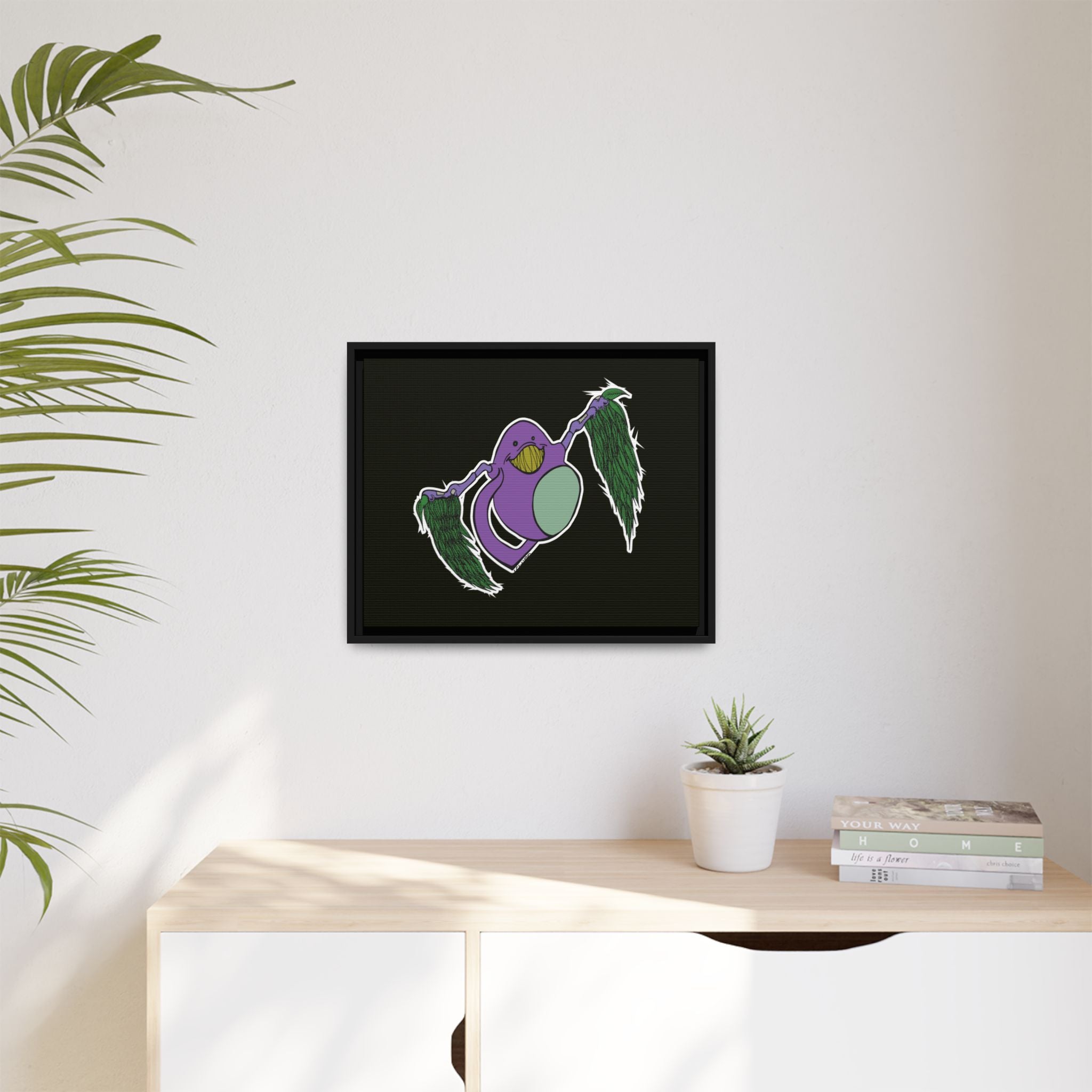 "Fly Guy" Framed Matte Canvas Art —By Larry White