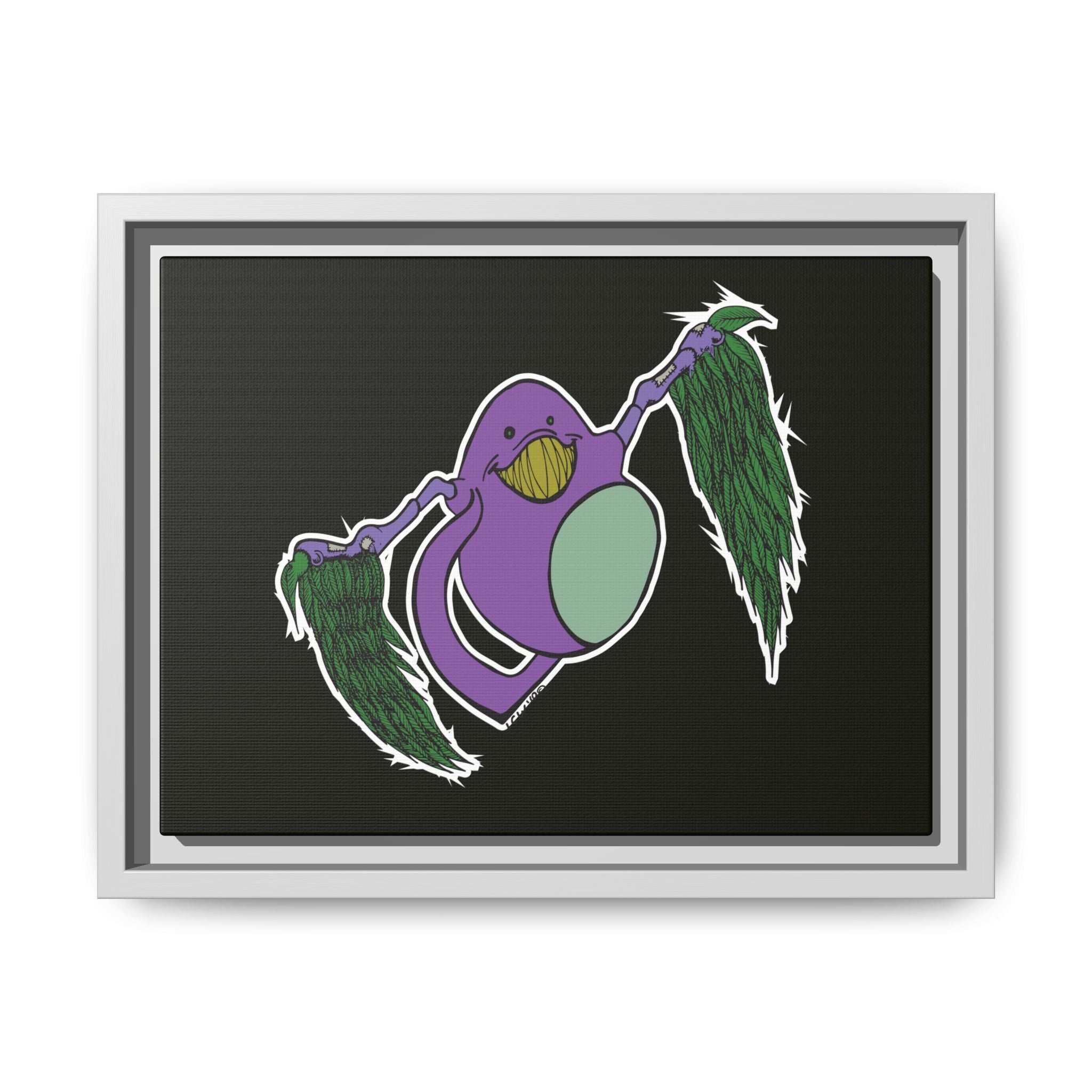 "Fly Guy" Framed Matte Canvas Art —By Larry White