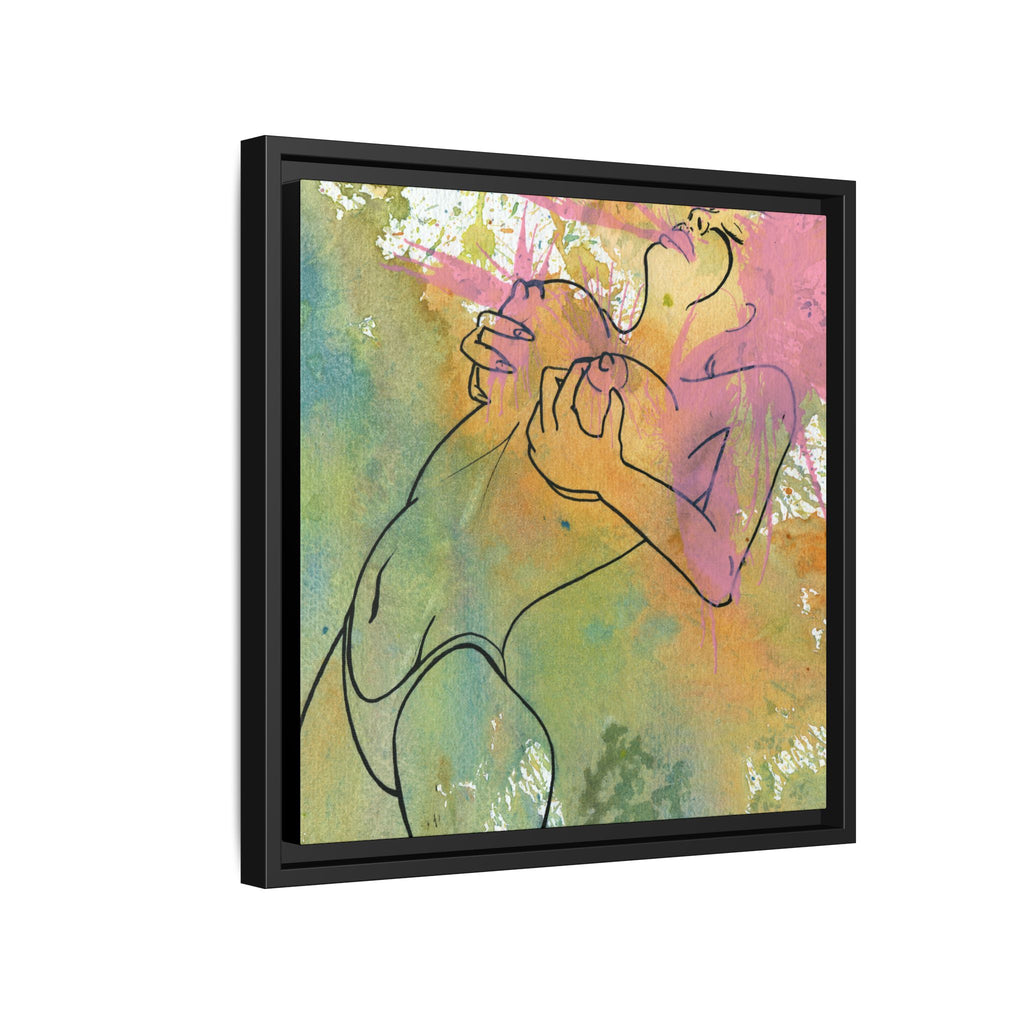 "Pinking" Canvas Framed print By Larry White