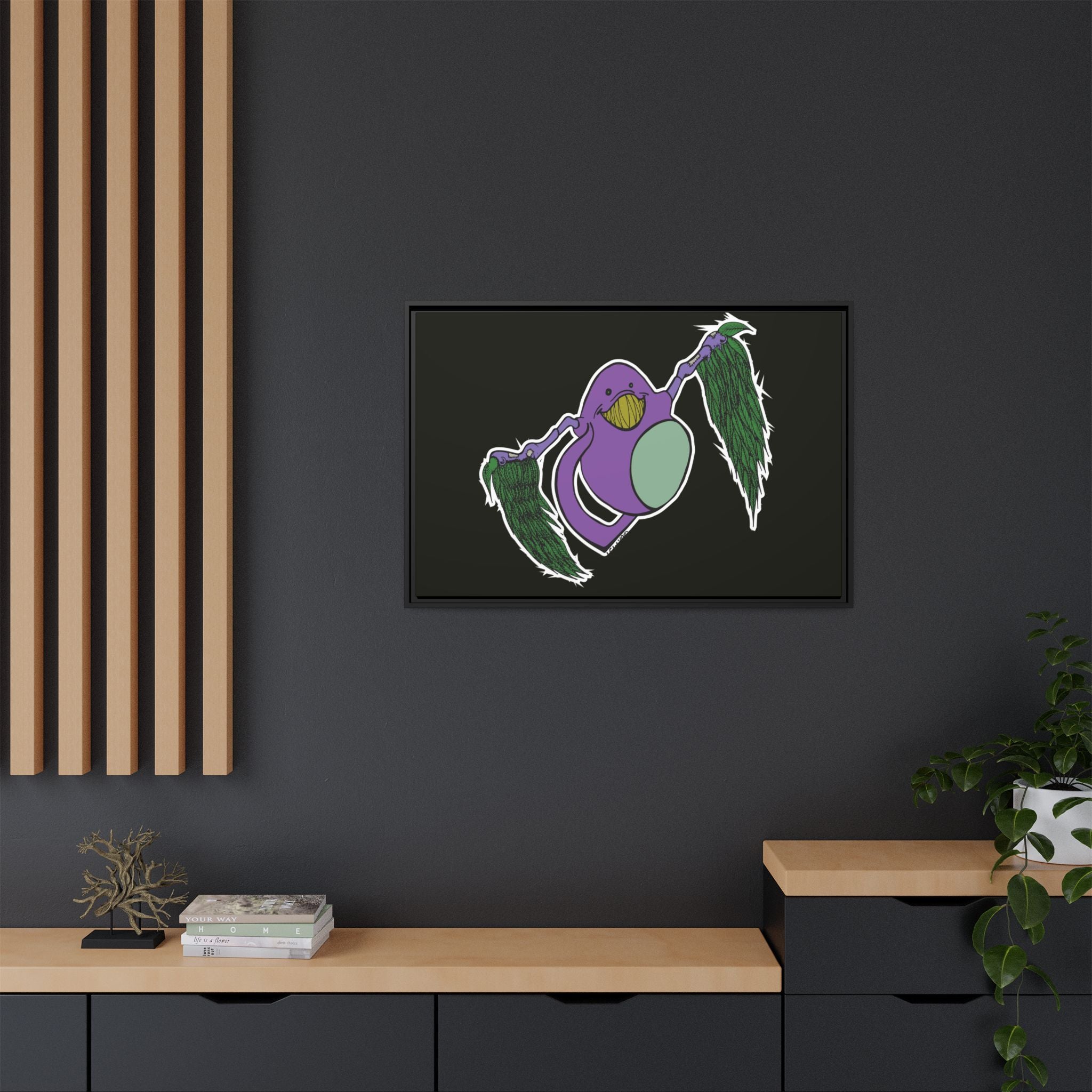 "Fly Guy" Framed Matte Canvas Art —By Larry White