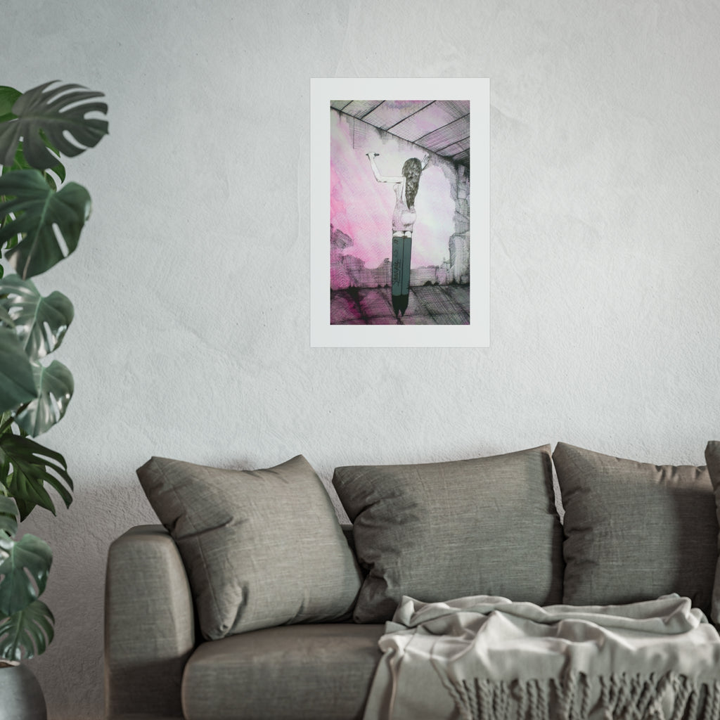 Fine Art Poster — "She Is Sharp" Feminine Illustration by Larry White