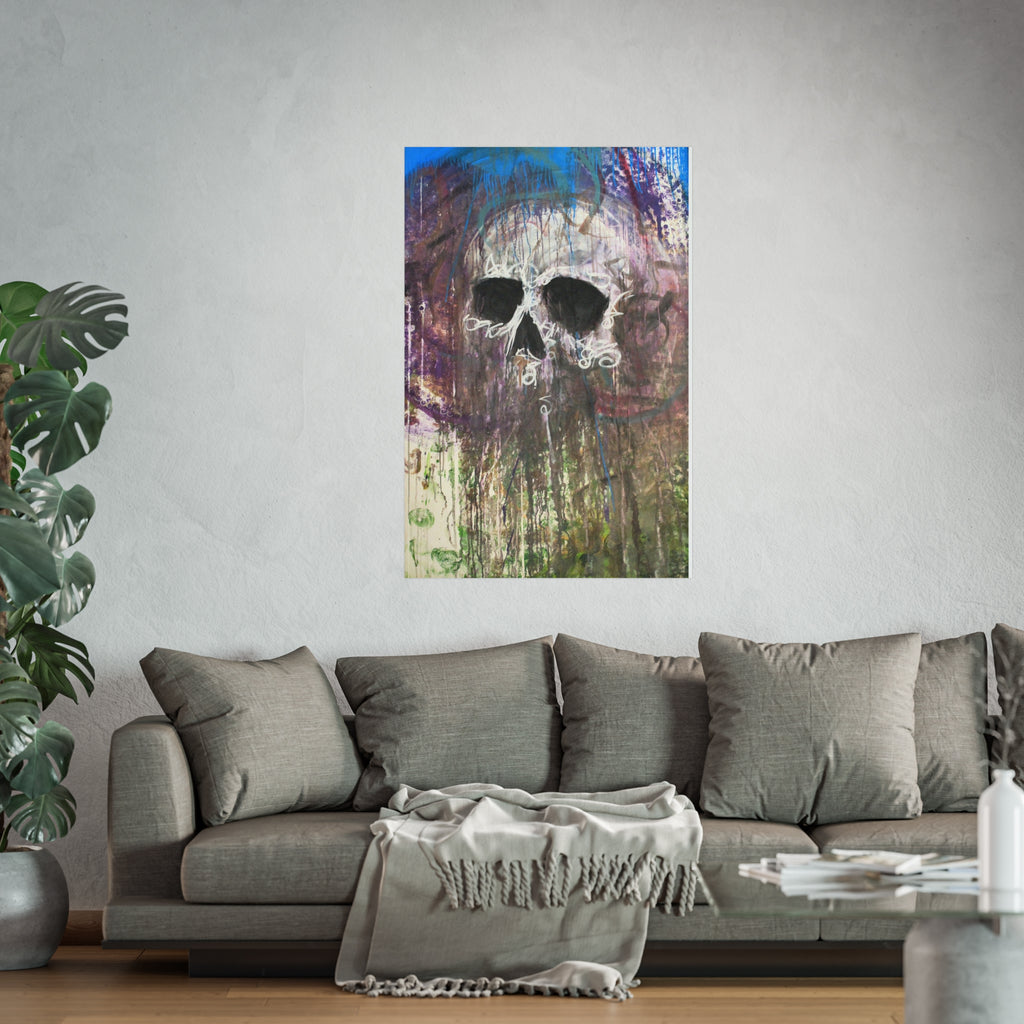 Arctic Skull Fine Art Poster — "Arctic" by Larry White (Mixed Media)
