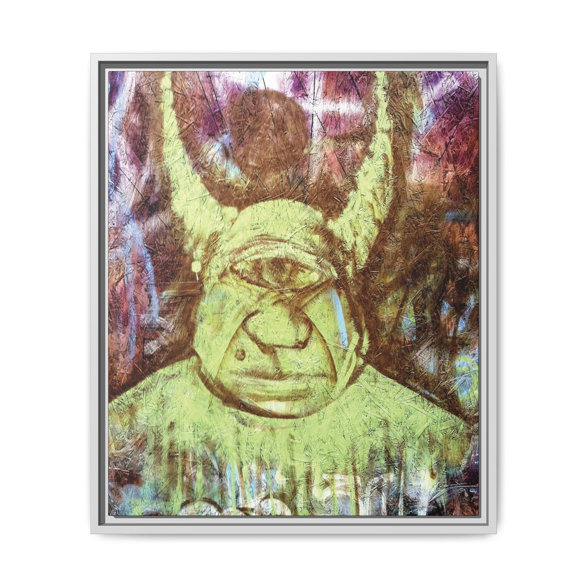 Cyclops Viking Art Print canvas print by Larry White