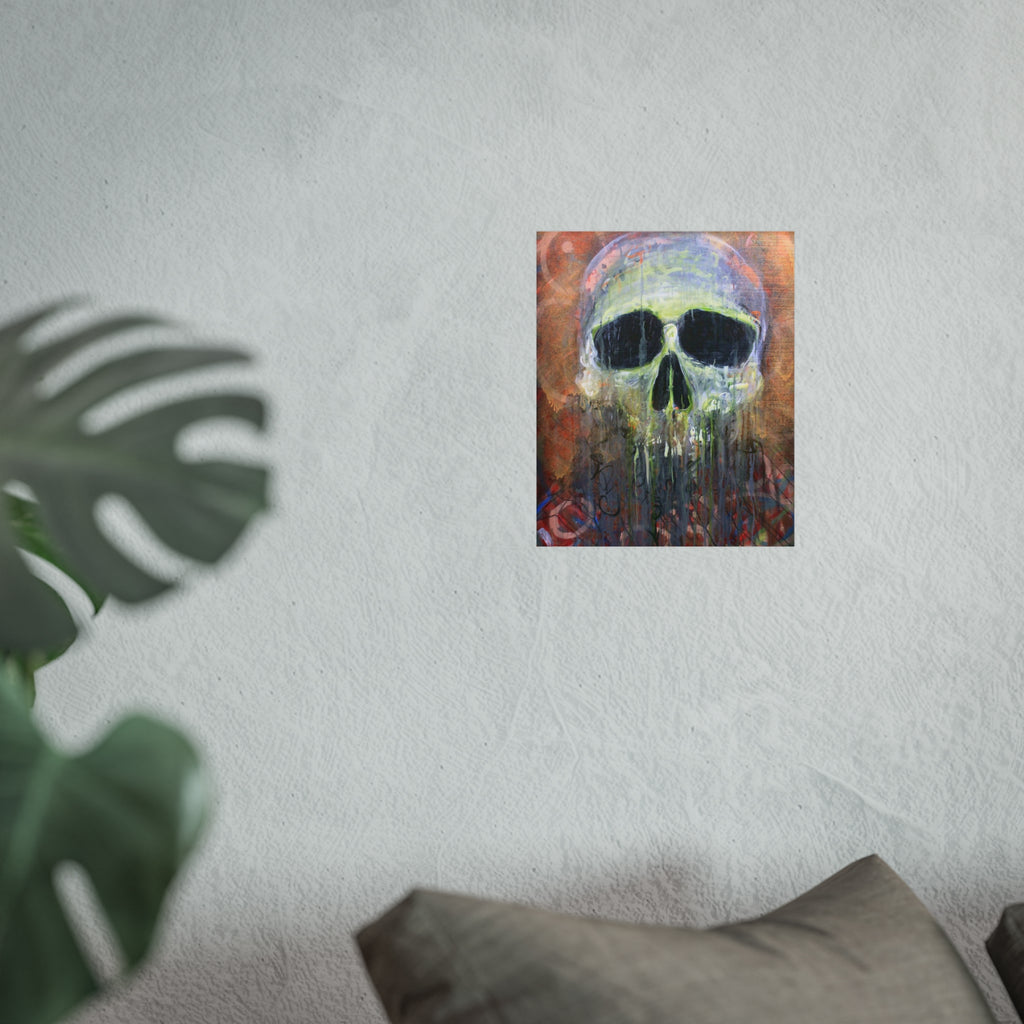 Fisherman's Friend Skull Art Poster — Dripping Fine Art Print by Larry White