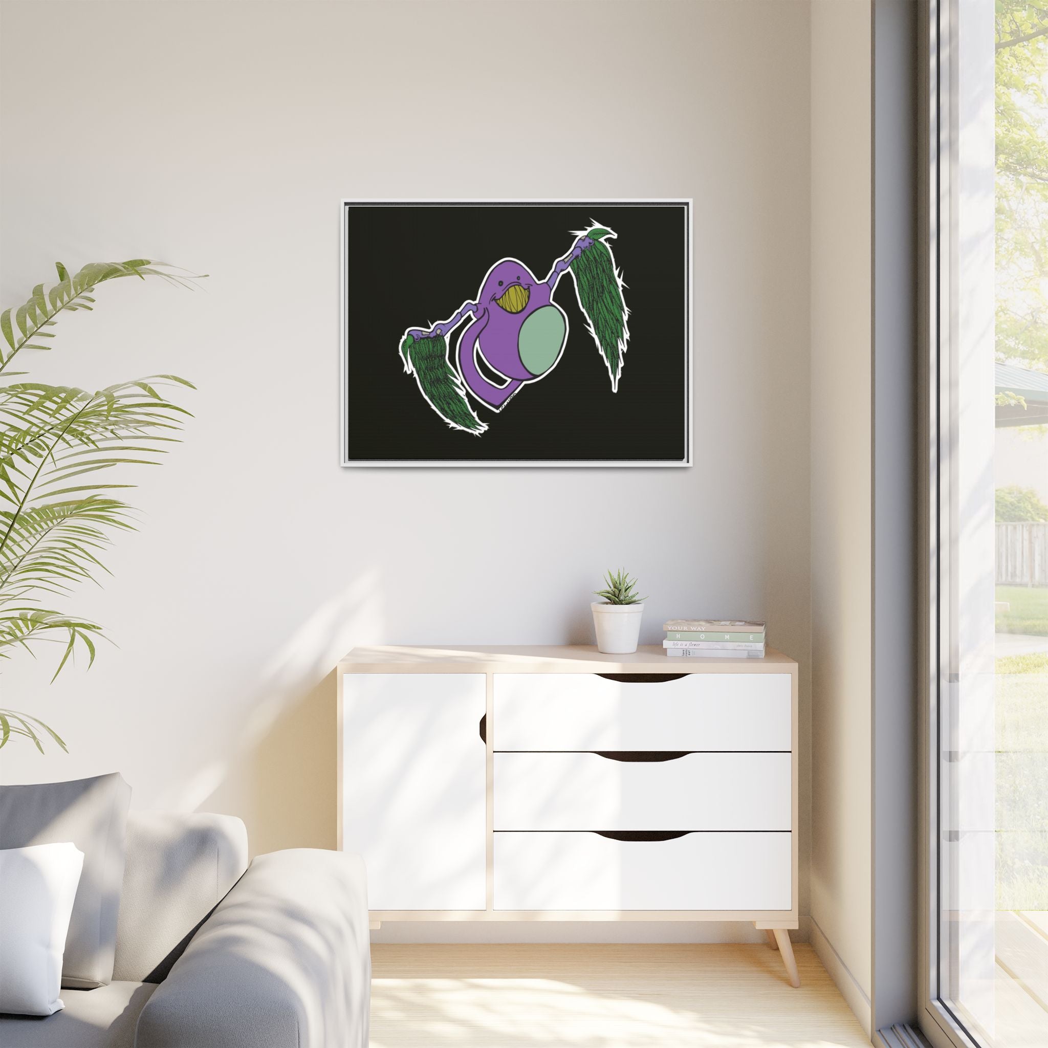 "Fly Guy" Framed Matte Canvas Art —By Larry White
