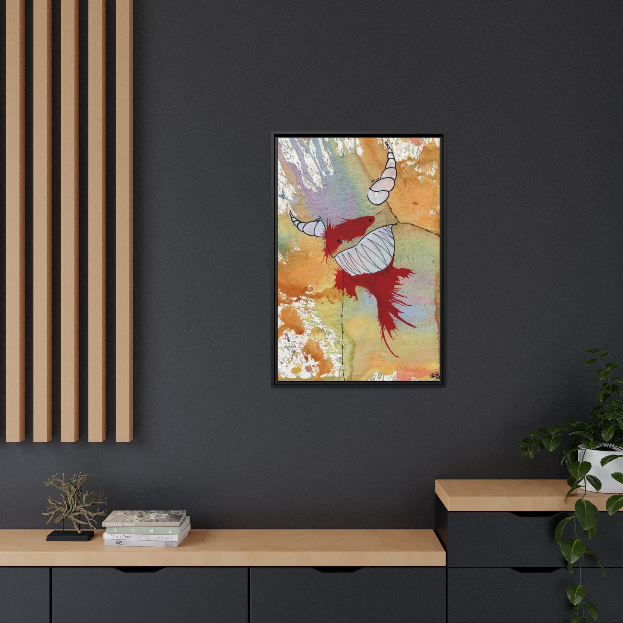 M is for Monster Canvas Print — By Larry White