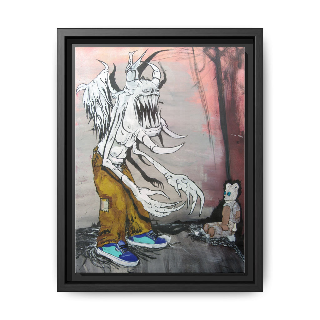 "Boogieman in slacks canvas Print by Larry White