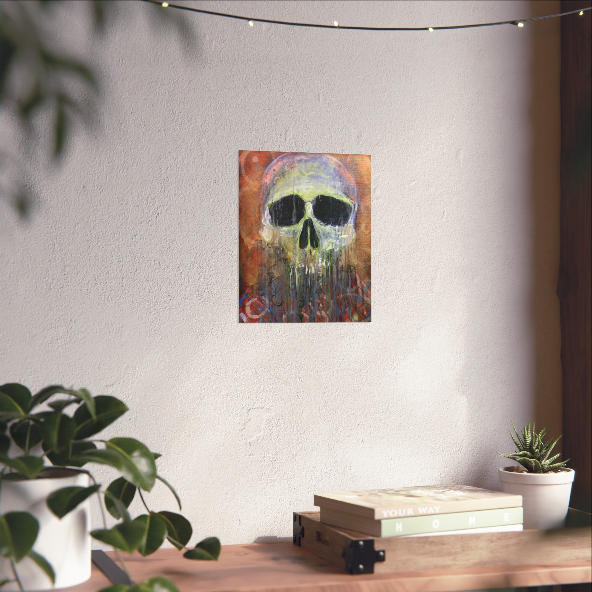 Fisherman's Friend Skull Art Poster — Dripping Fine Art Print by Larry White