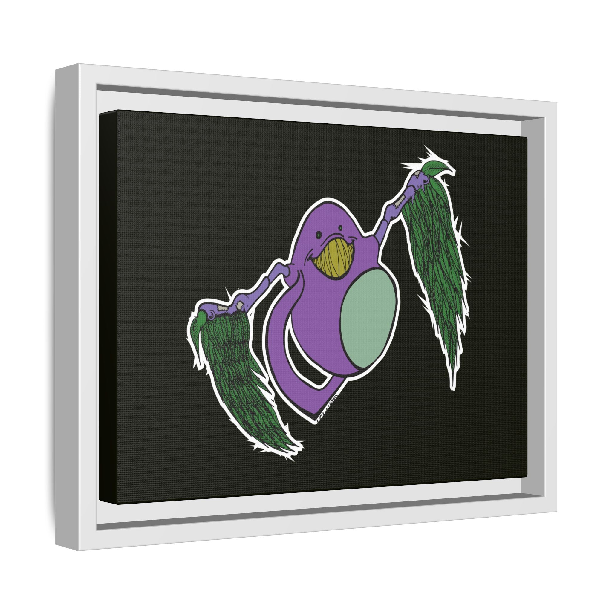 "Fly Guy" Framed Matte Canvas Art —By Larry White