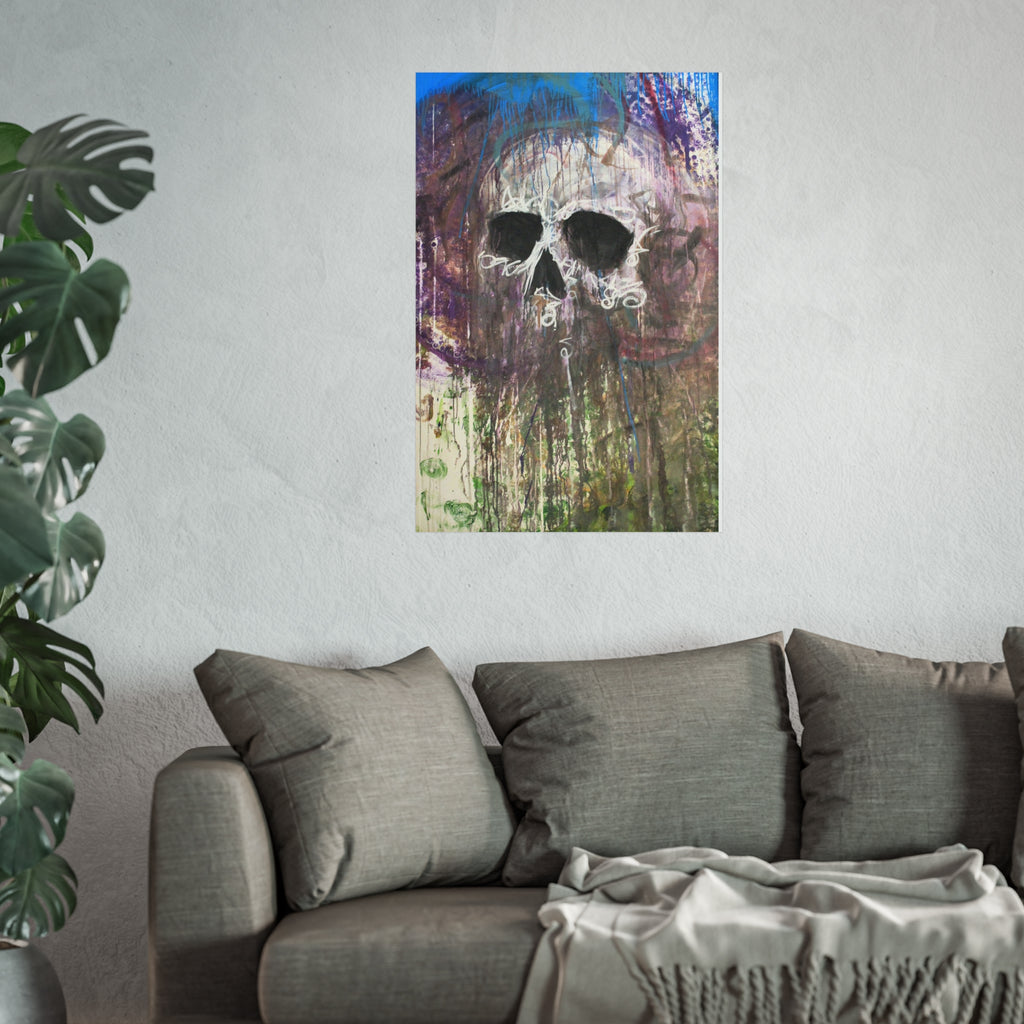 Arctic Skull Fine Art Poster — "Arctic" by Larry White (Mixed Media)