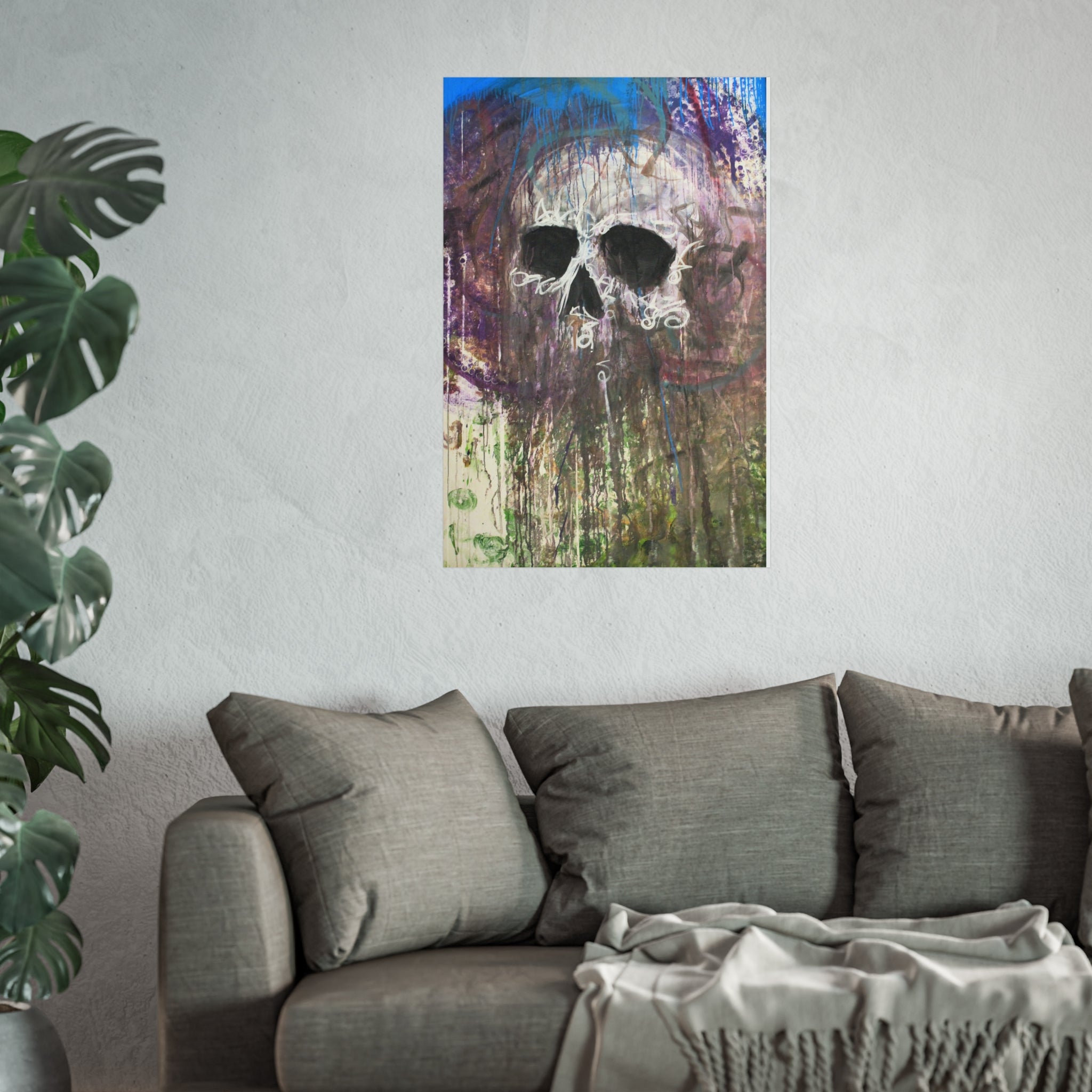 Arctic Skull Fine Art Poster — "Arctic" by Larry White (Mixed Media)