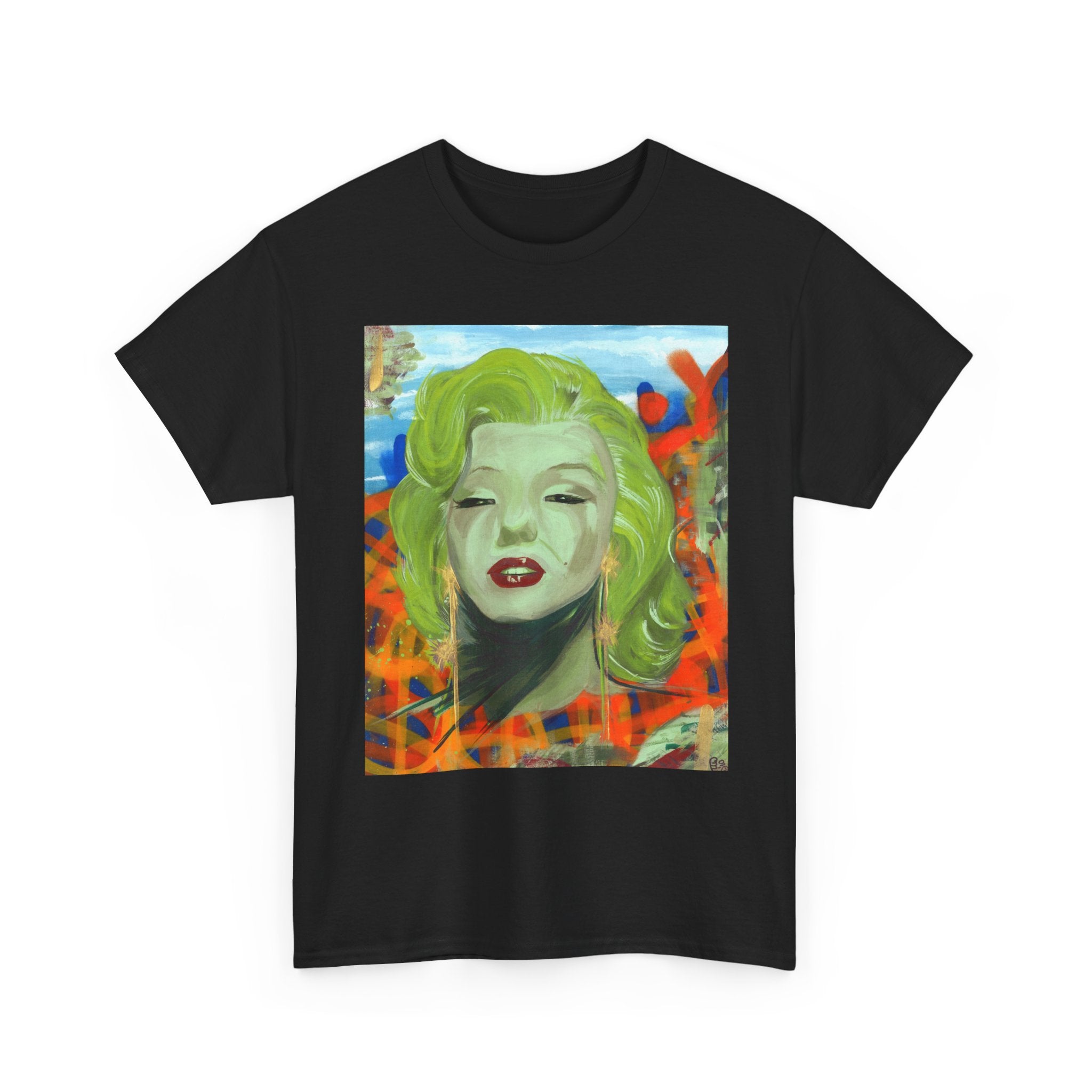 "Girls best friend" Marilyn Pop Art T-Shirt by Larry White