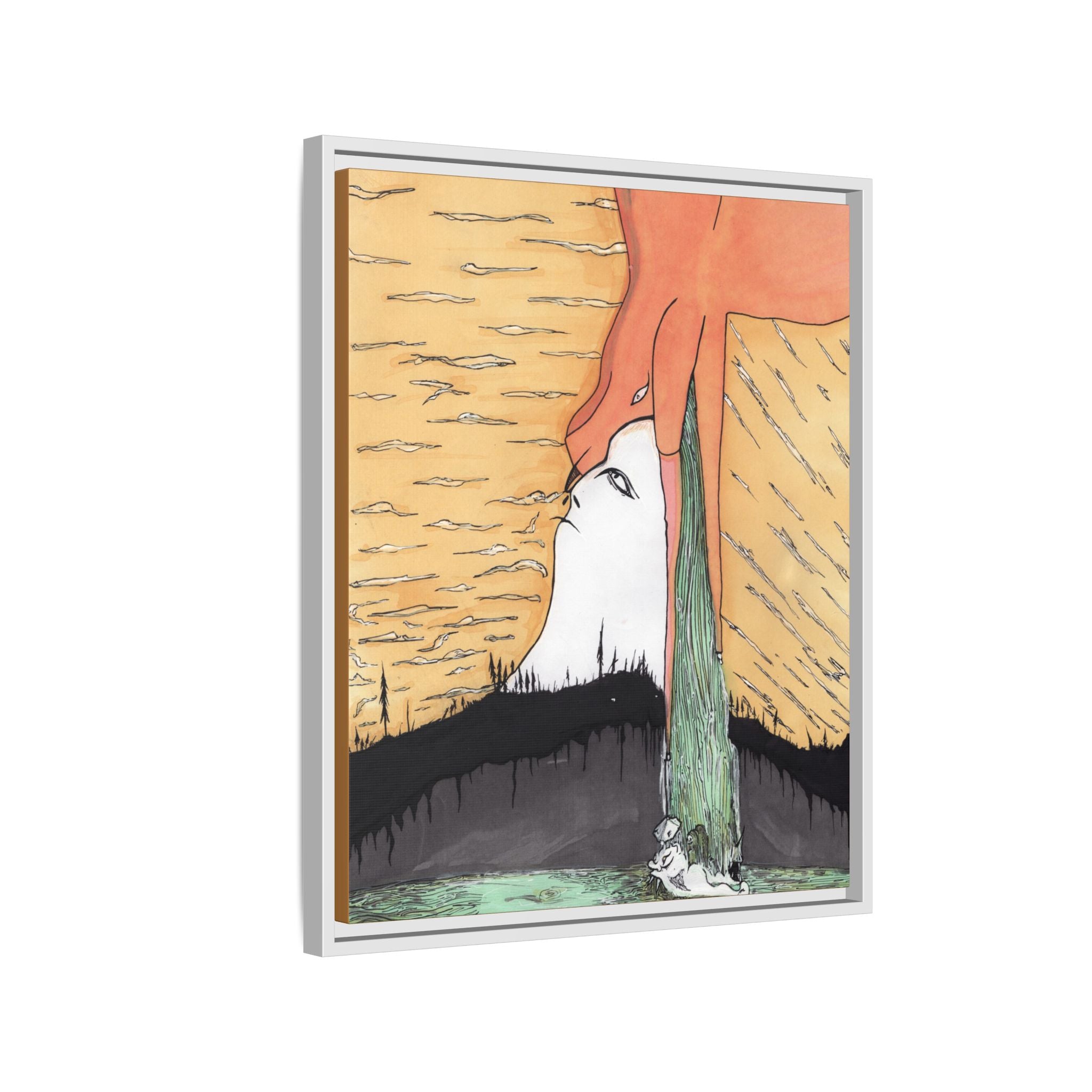 Surreal Sunrise Matte Canvas Print By Larry White