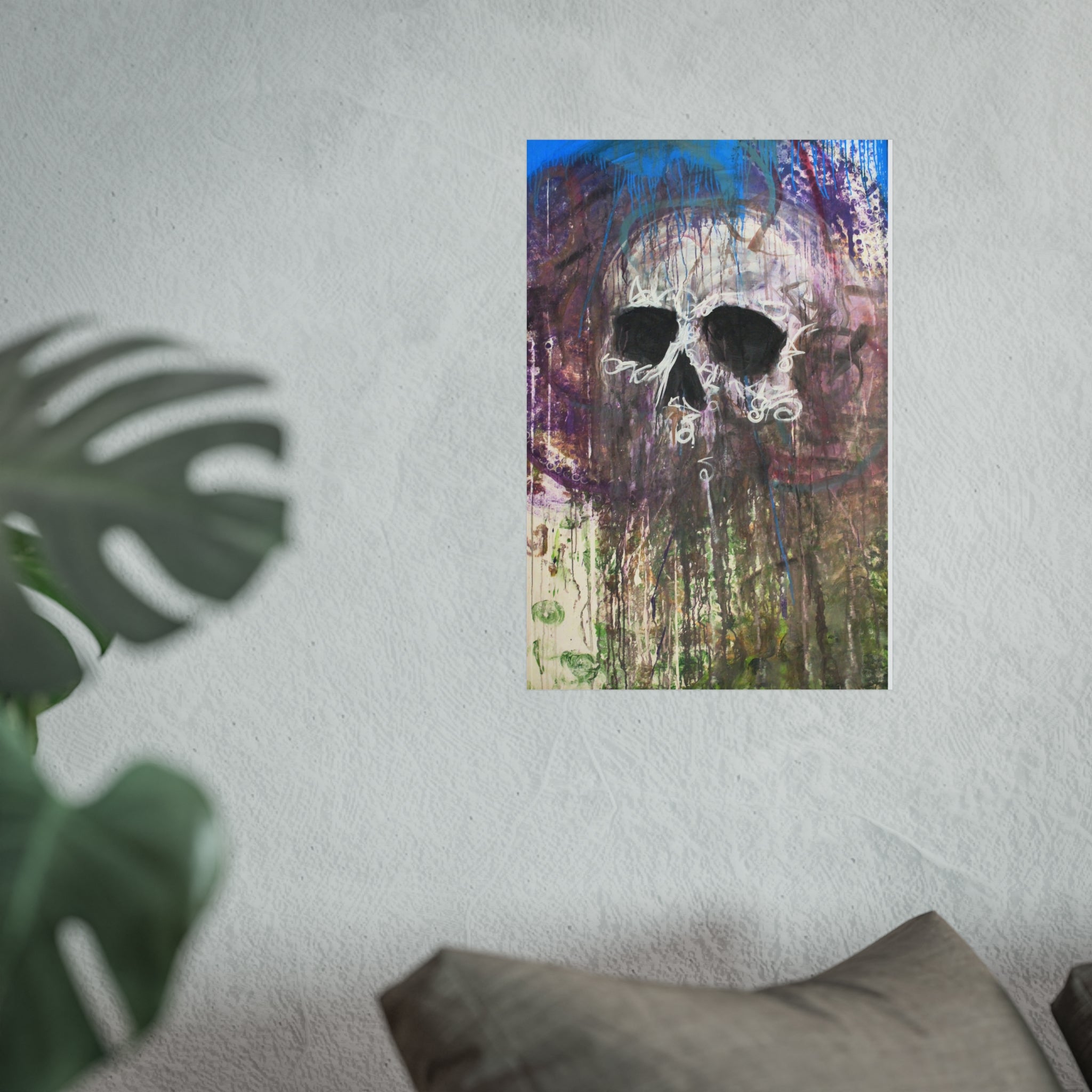 Arctic Skull Fine Art Poster — "Arctic" by Larry White (Mixed Media)