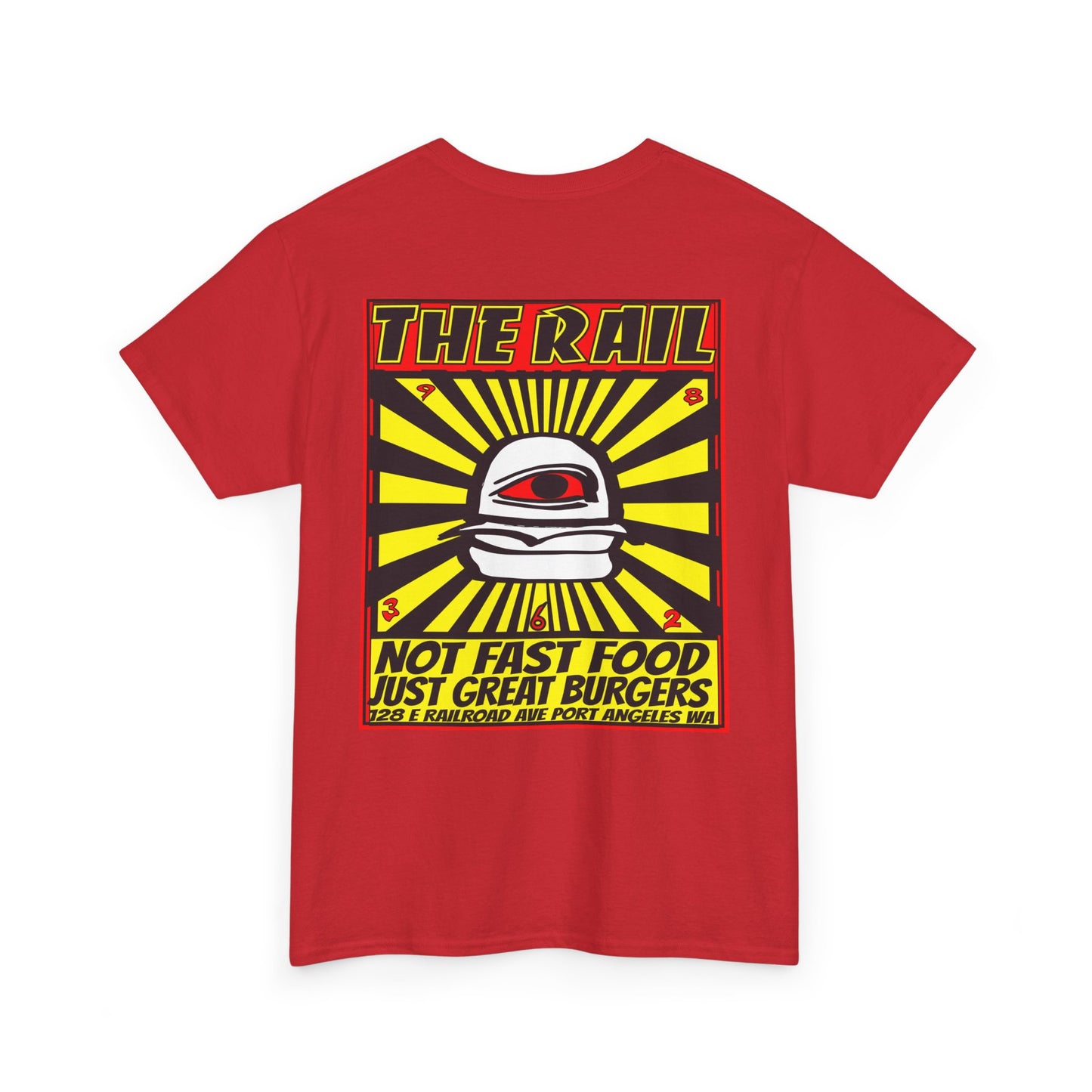 Graphic Tee - The Rail All Seeing Eye Burgers Design