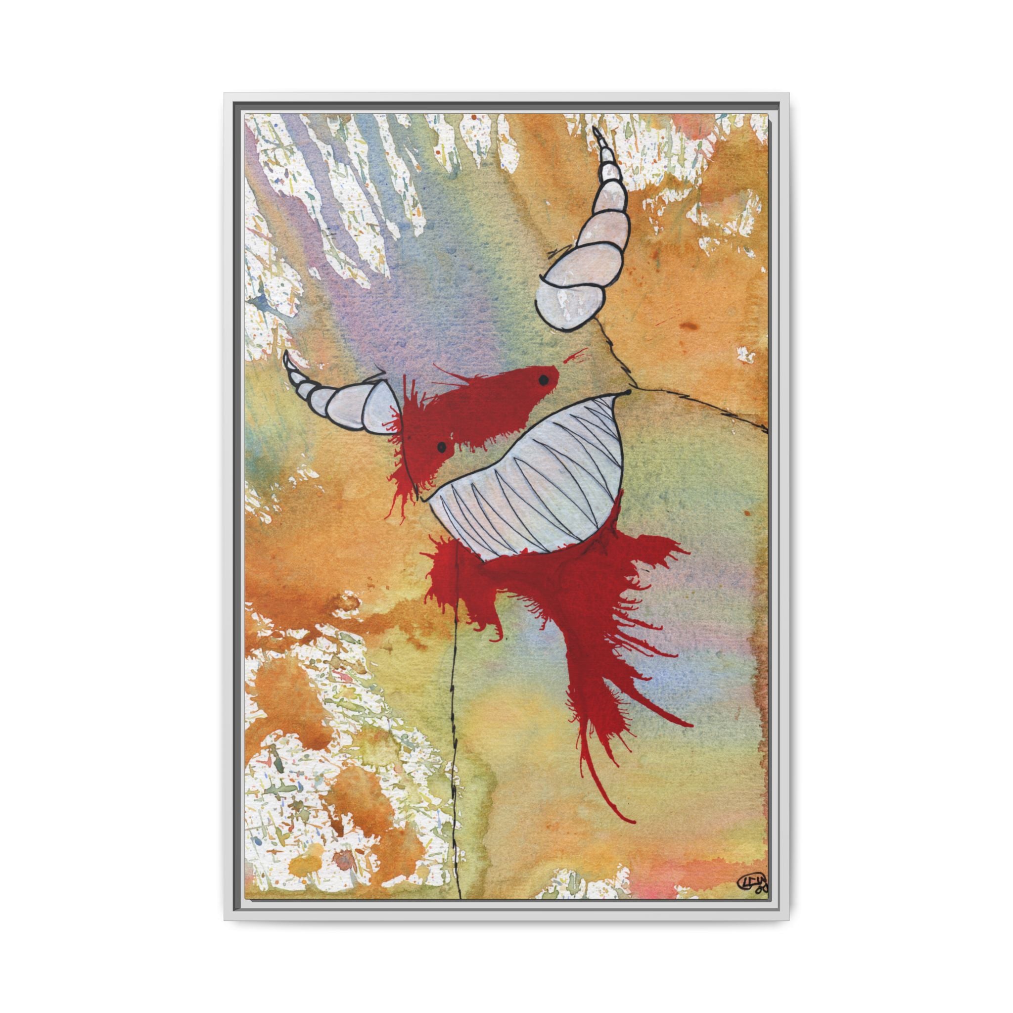 M is for Monster Canvas Print — By Larry White