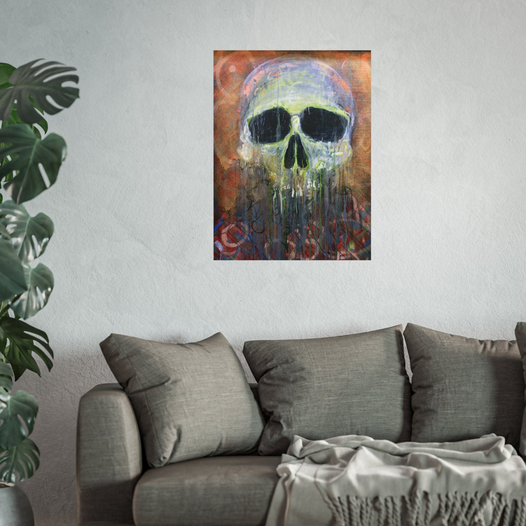 Fisherman's Friend Skull Art Poster — Dripping Fine Art Print by Larry White