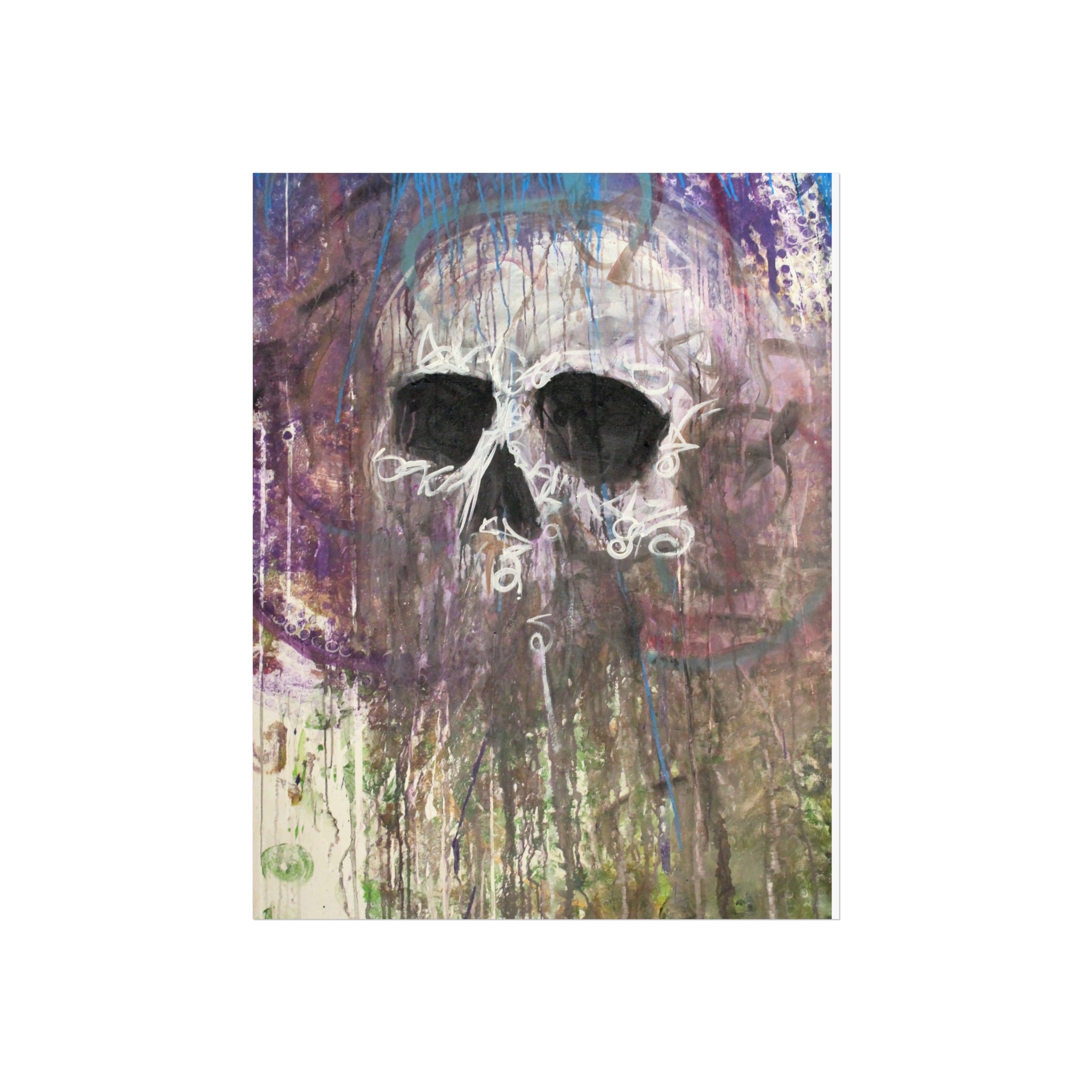 Arctic Skull Fine Art Poster — "Arctic" by Larry White (Mixed Media)