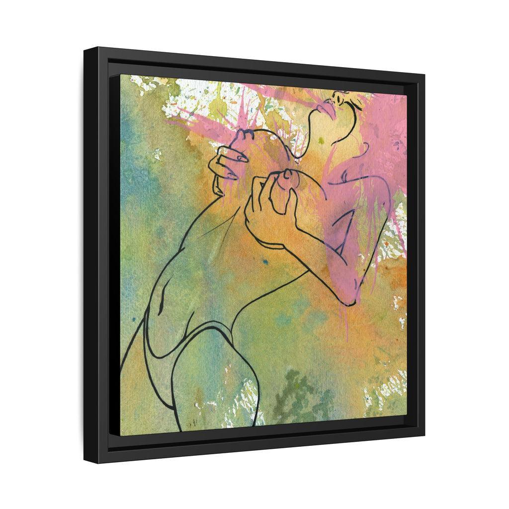 "Pinking" Canvas Framed print By Larry White