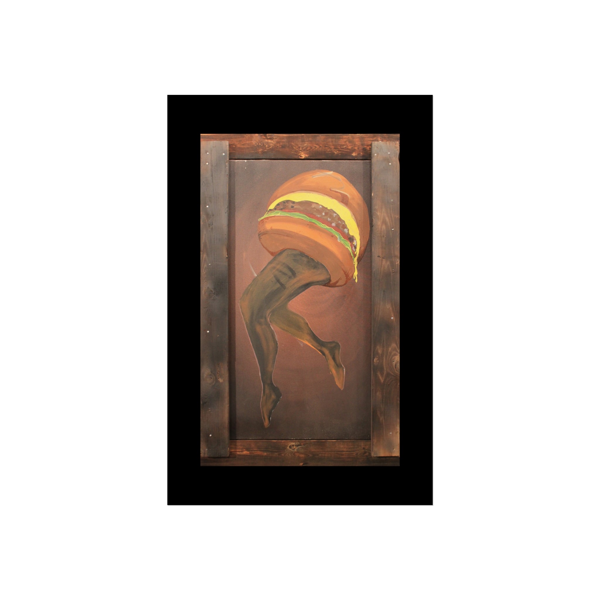 Burger Legs Fine Art Poster — "Burger Legs" Painting by Larry White