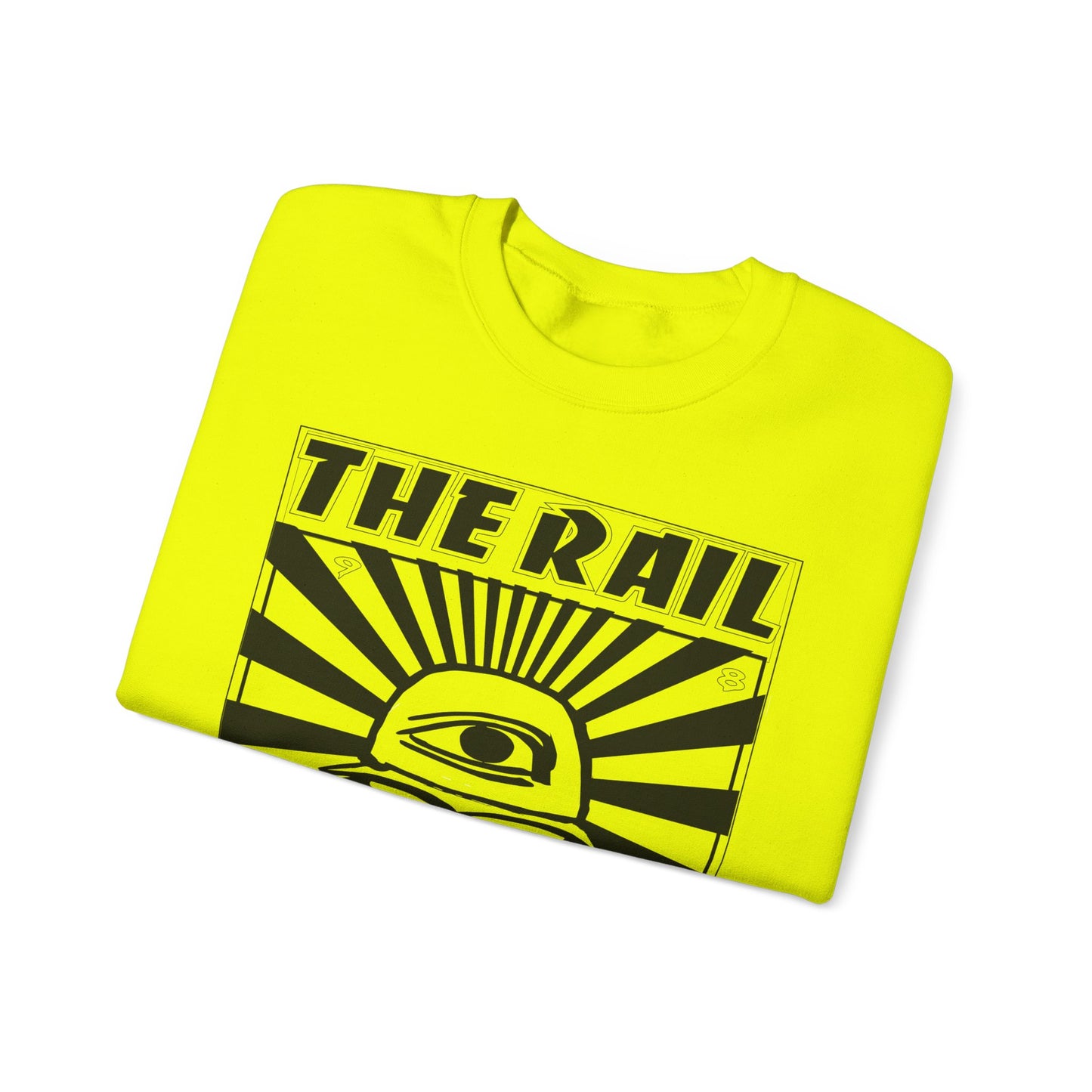 Crewneck Sweatshirt - The Rail All Seeing Eye Burger Design