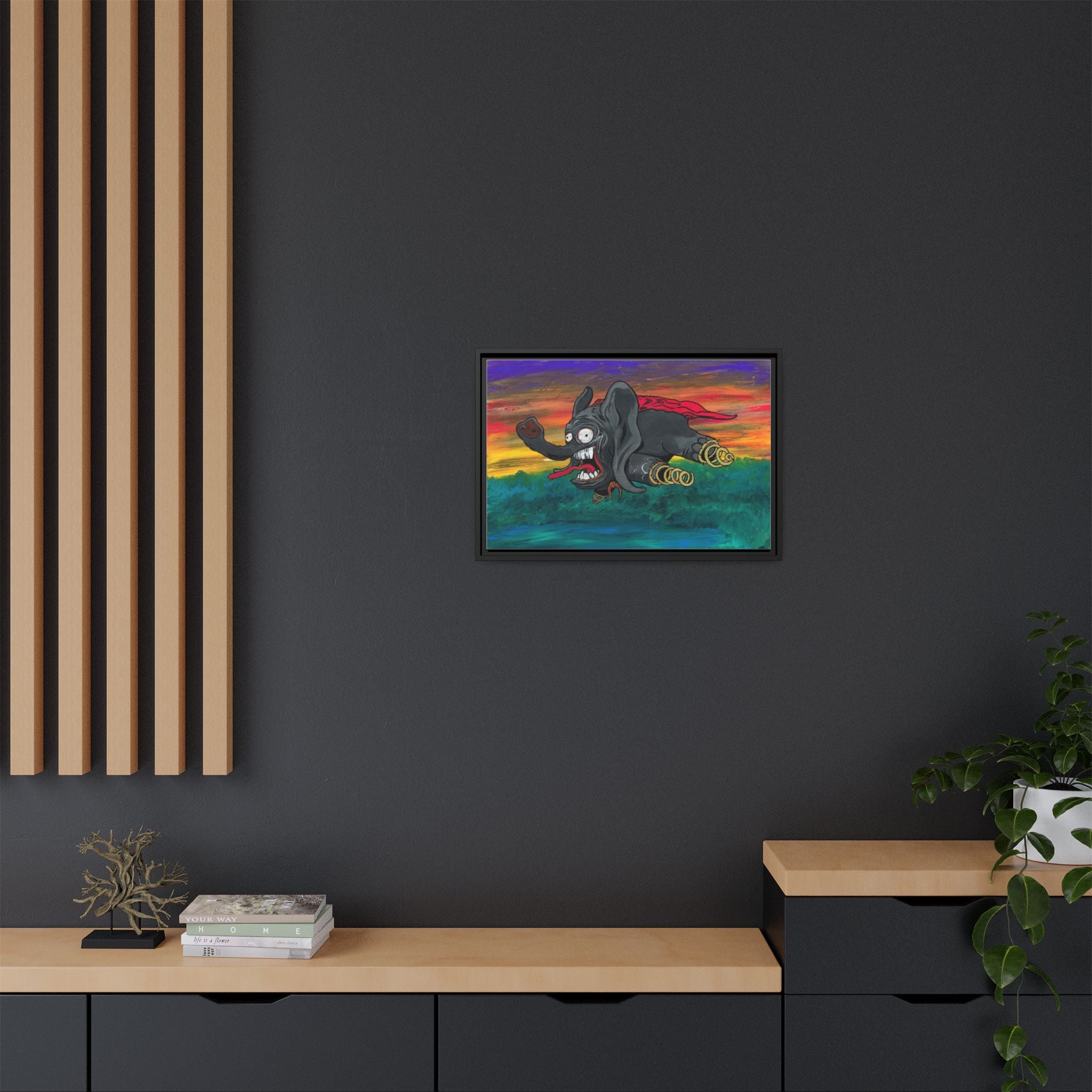 Dumbo Matte Framed Canvas — by Larry White